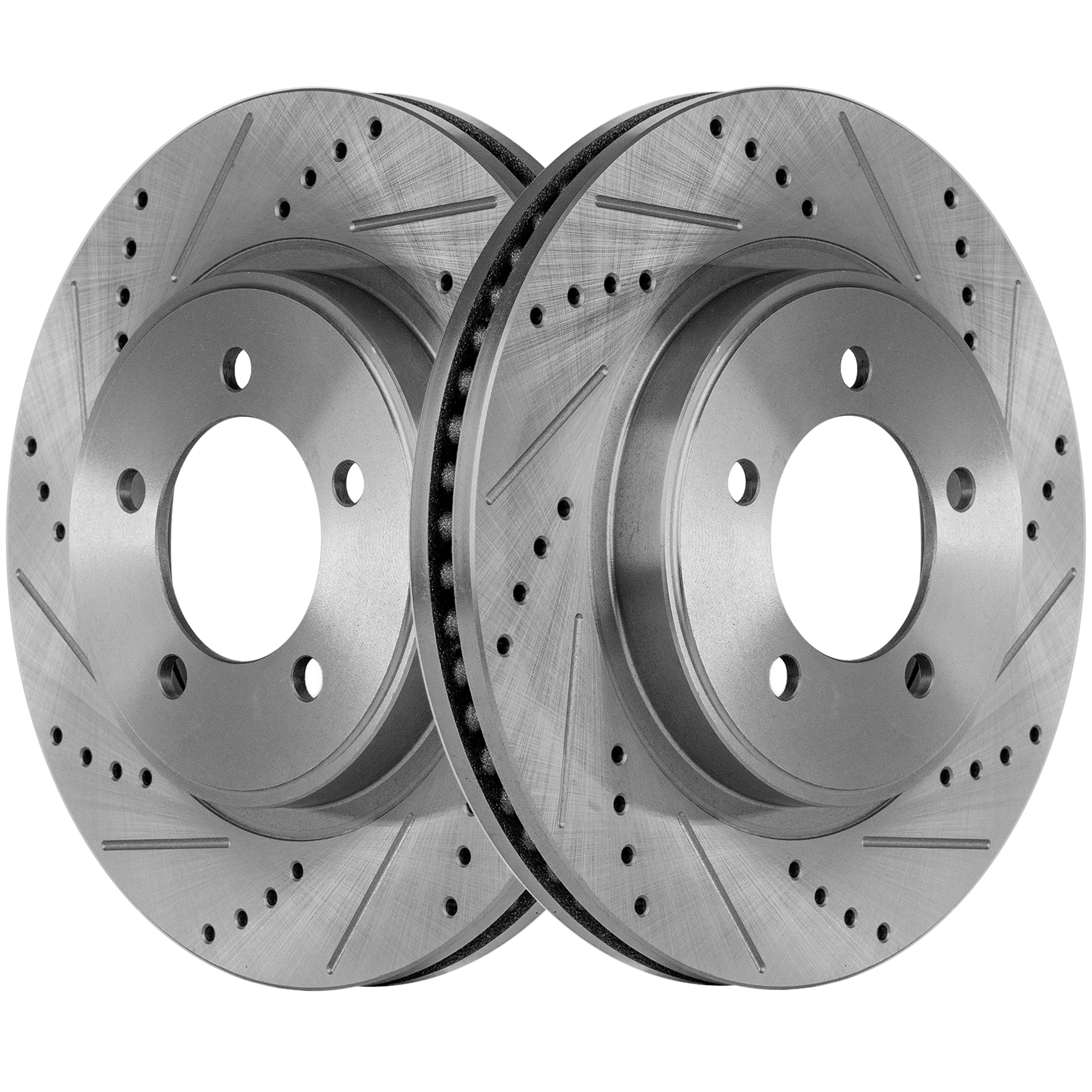 AM EXPLORER MOUNTAINEER 06-10 EXPLORER SPORT TRAC 07-10 FRONT BRAKE DISC RH AND LH Performance Rotor Drilled and Slotted SKU SET STPF27110052DRS2 OEM 42248-54143-60054203-42248G 42
