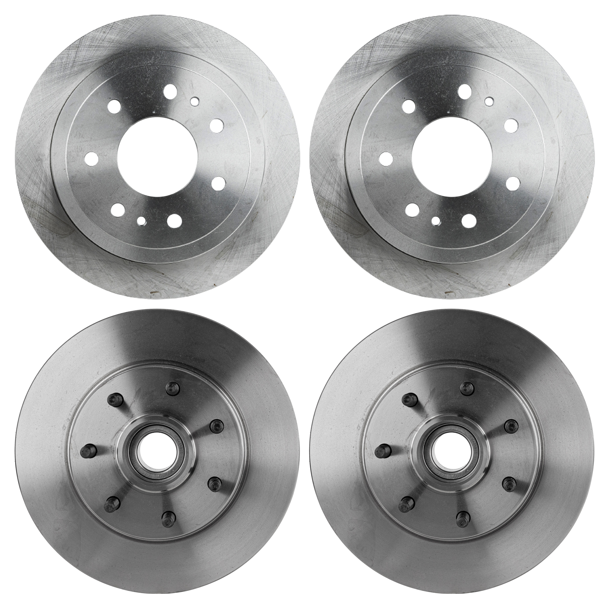 AM F 150-04-08 MARK LT 06-08 FRONT AND REAR BRAKE DISC 4 Wheel Set SKU SET STPF27110056-4 OEM 4L3Z2C026BB 5L3Z2C026BA 54108