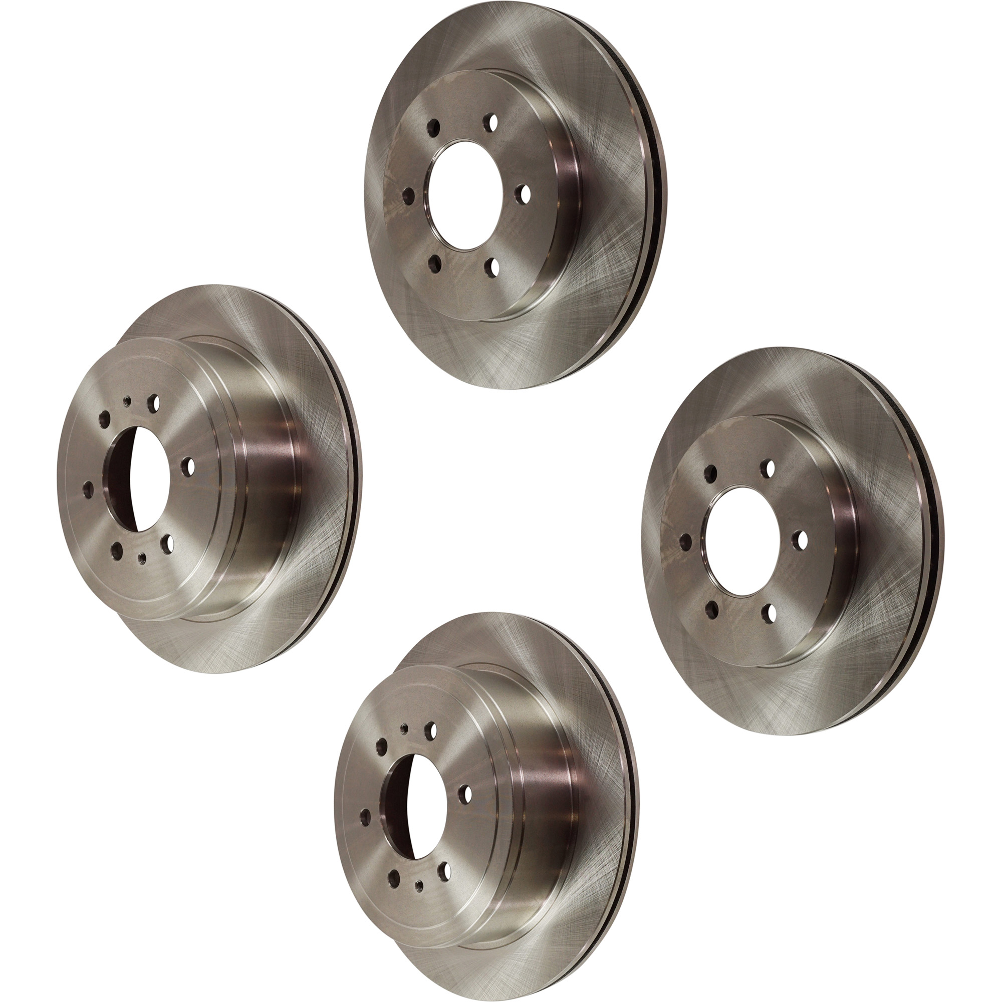 AM F 150-04-08 MARK LT 06-08 FRONT AND REAR BRAKE DISC 4 Wheel Set Plain Surface Vented 6 Lug SKU SET STPF27110057-4 OEM 4L3Z1125AA 4L3Z2C026AB 5L3Z2C0