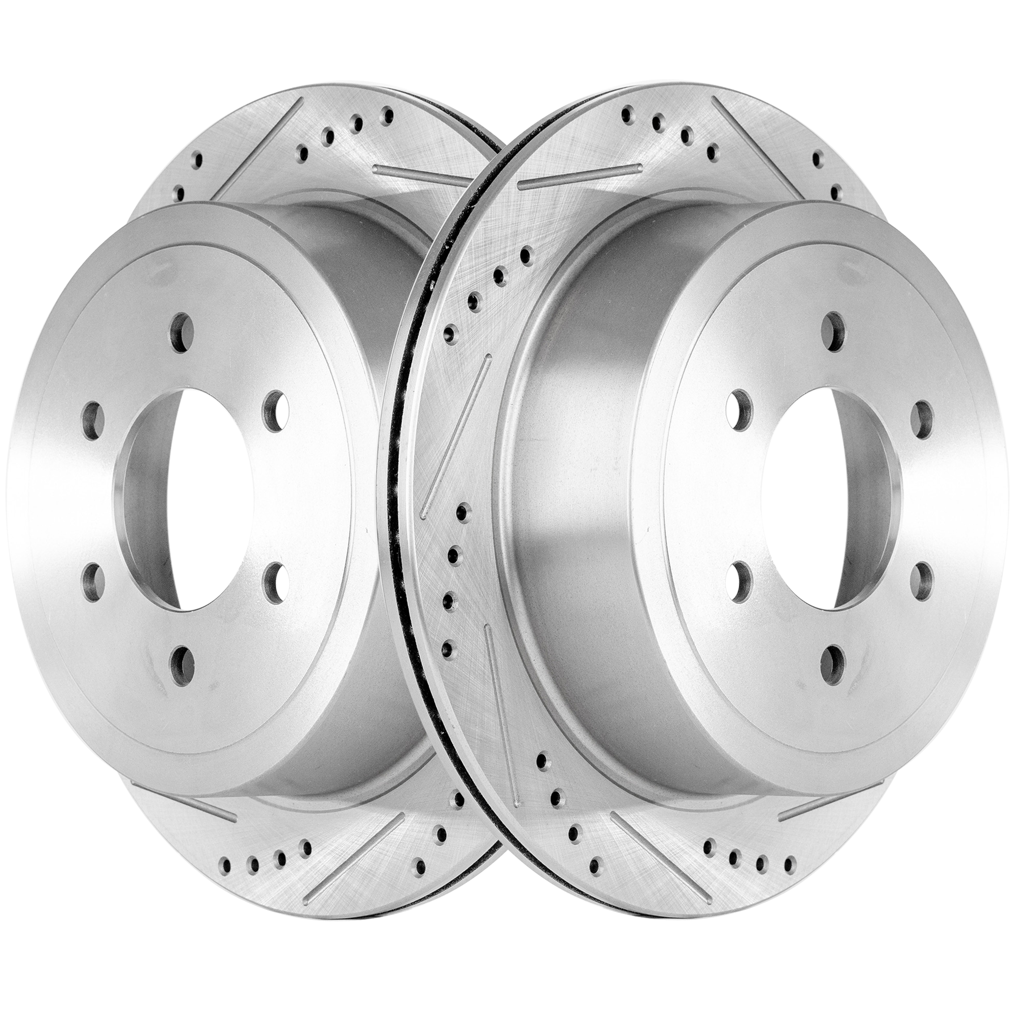 AM F 150-04-11 MARK LT 06-08 REAR BRAKE DISC RH AND LH Performance Rotor Drilled and Slotted SKU SET STPF27110060DRS2 OEM 19347-54111-145521-492535-6801
