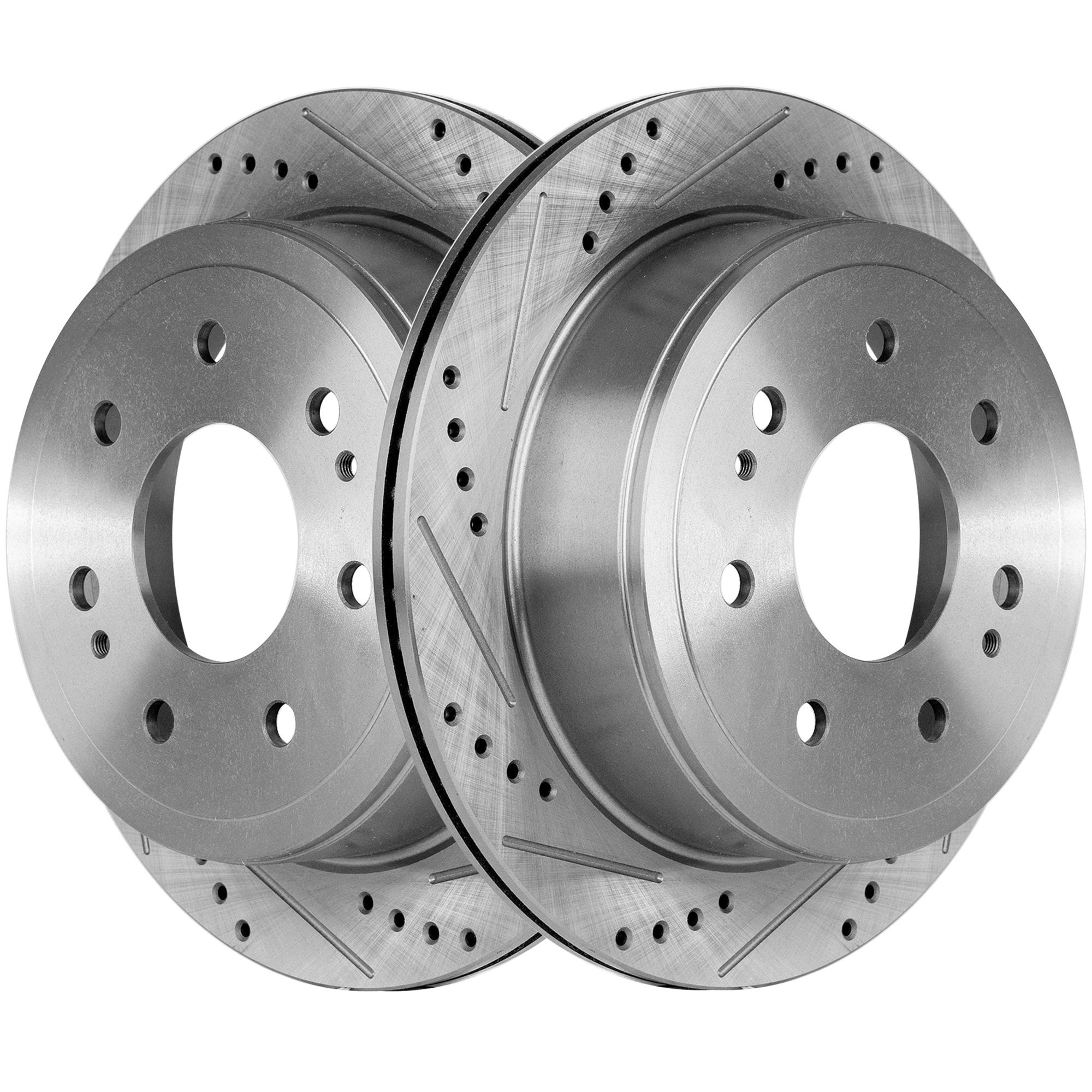 AM F 150-04-11 MARK LT 06-08 REAR BRAKE DISC RH AND LH Performance Rotor Drilled and Slotted 7 Lug SKU SET STPF27110061DRS2 OEM 54112-145522-492585-48880183-6