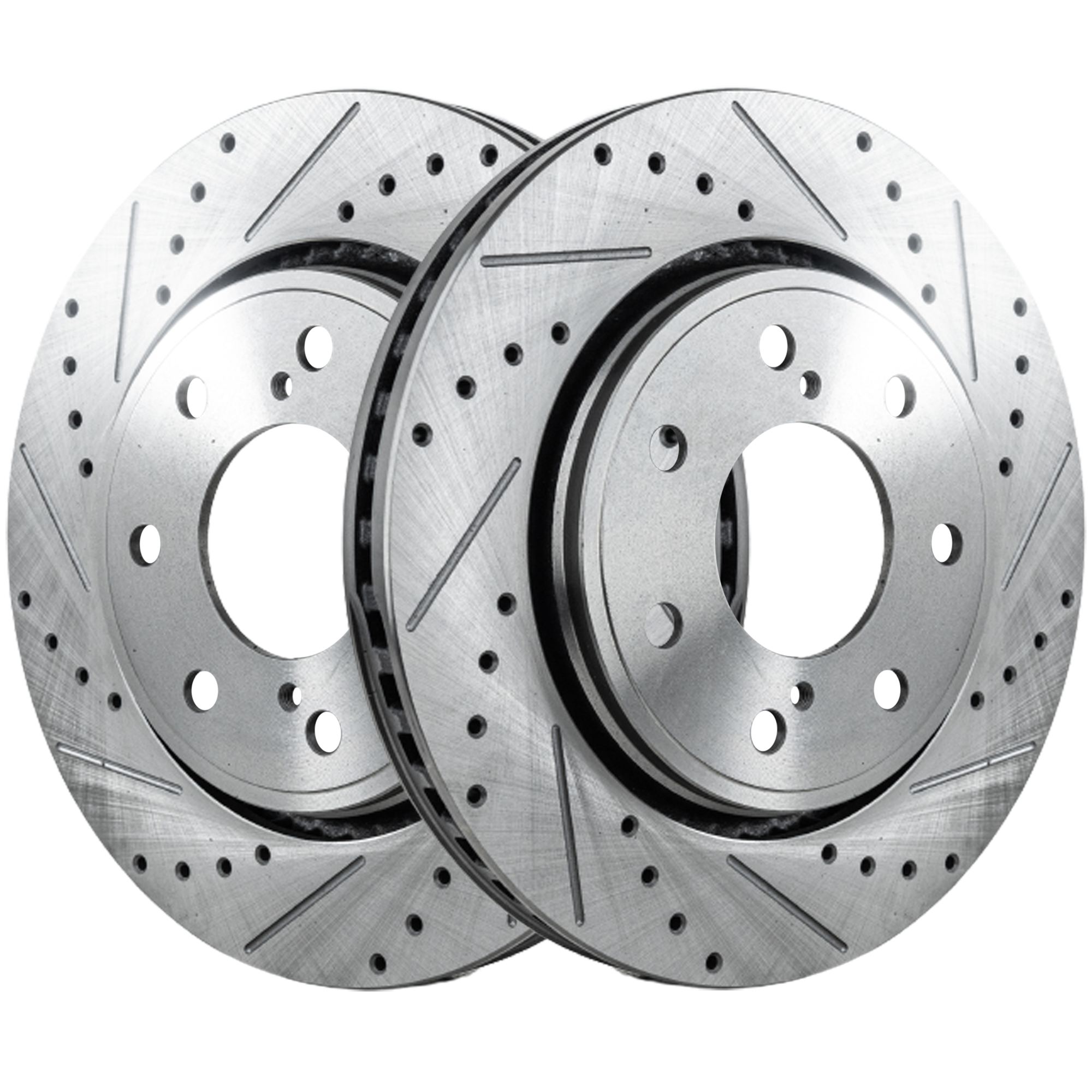 AM F 150-10-14 FRONT BRAKE DISC RH AND LH Performance Rotor Drilled and Slotted Vented 7 Lugs SKU SET STPF27110063DRS2 OEM 42275-54173-850190-900848-6005