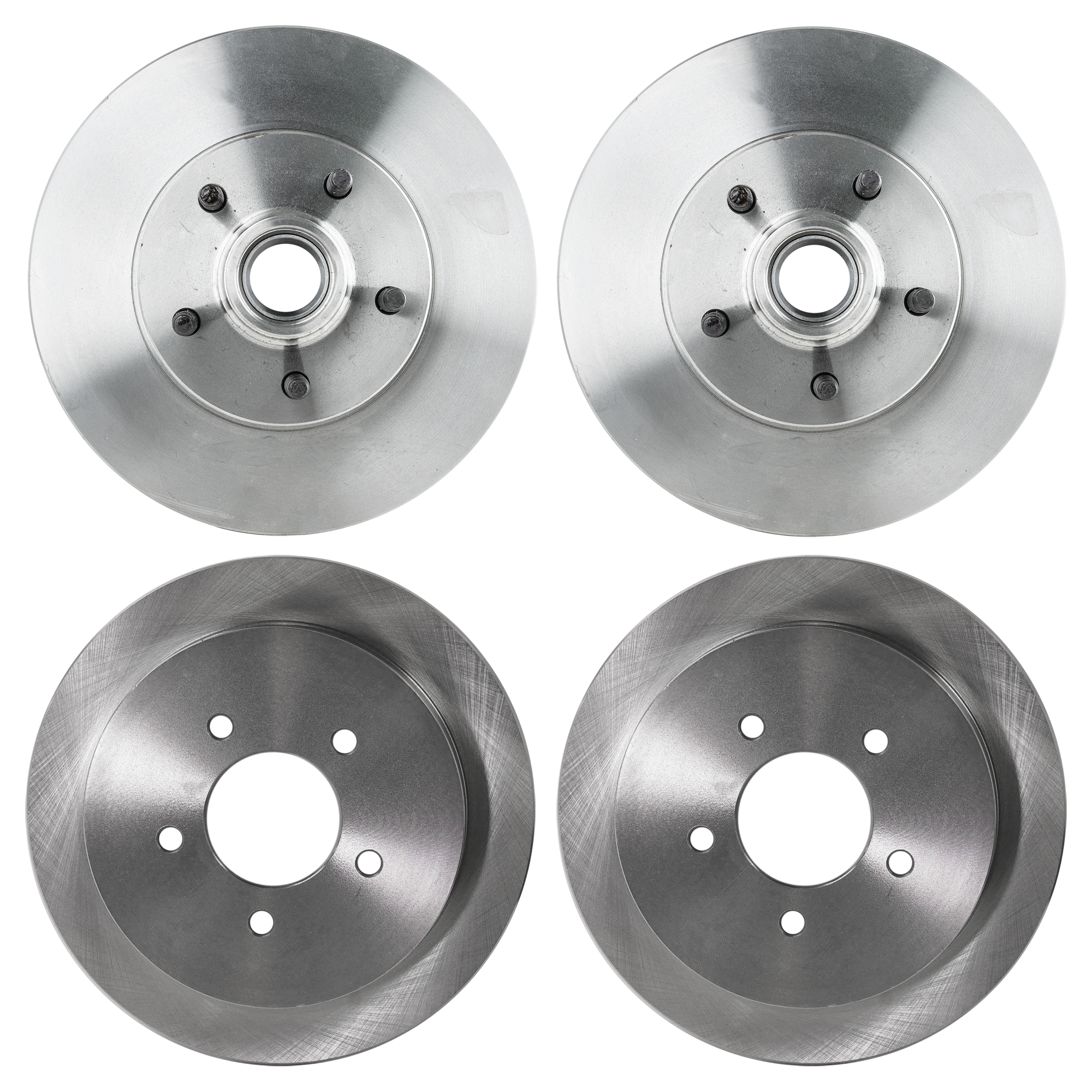 AM F 150-00-03 F 150 HERITAGE 04-04 FRONT AND REAR BRAKE DISC 4 Wheel Set Plain Surface Vented 5 Lugs SKU SET STPF27110071-4 OEM YL3Z1102AA YL3Z2C026AA