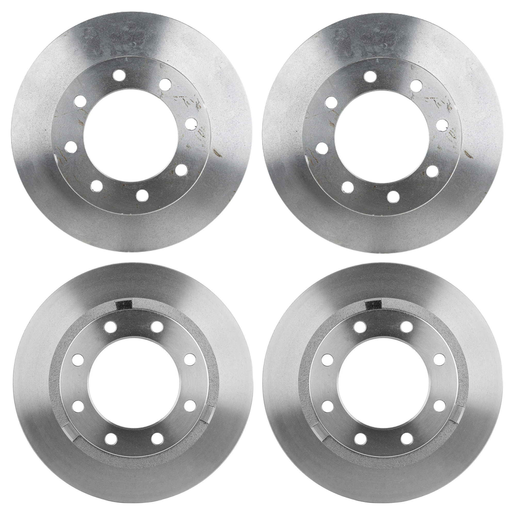 AM F 250 SUPER DUTY F 350 SUPER DUTY 12-22 FRONT AND REAR BRAKE DISC 4 Wheel Set SKU SET STPF27110075-4 A OEM DC3Z1125A DC3Z2C026A