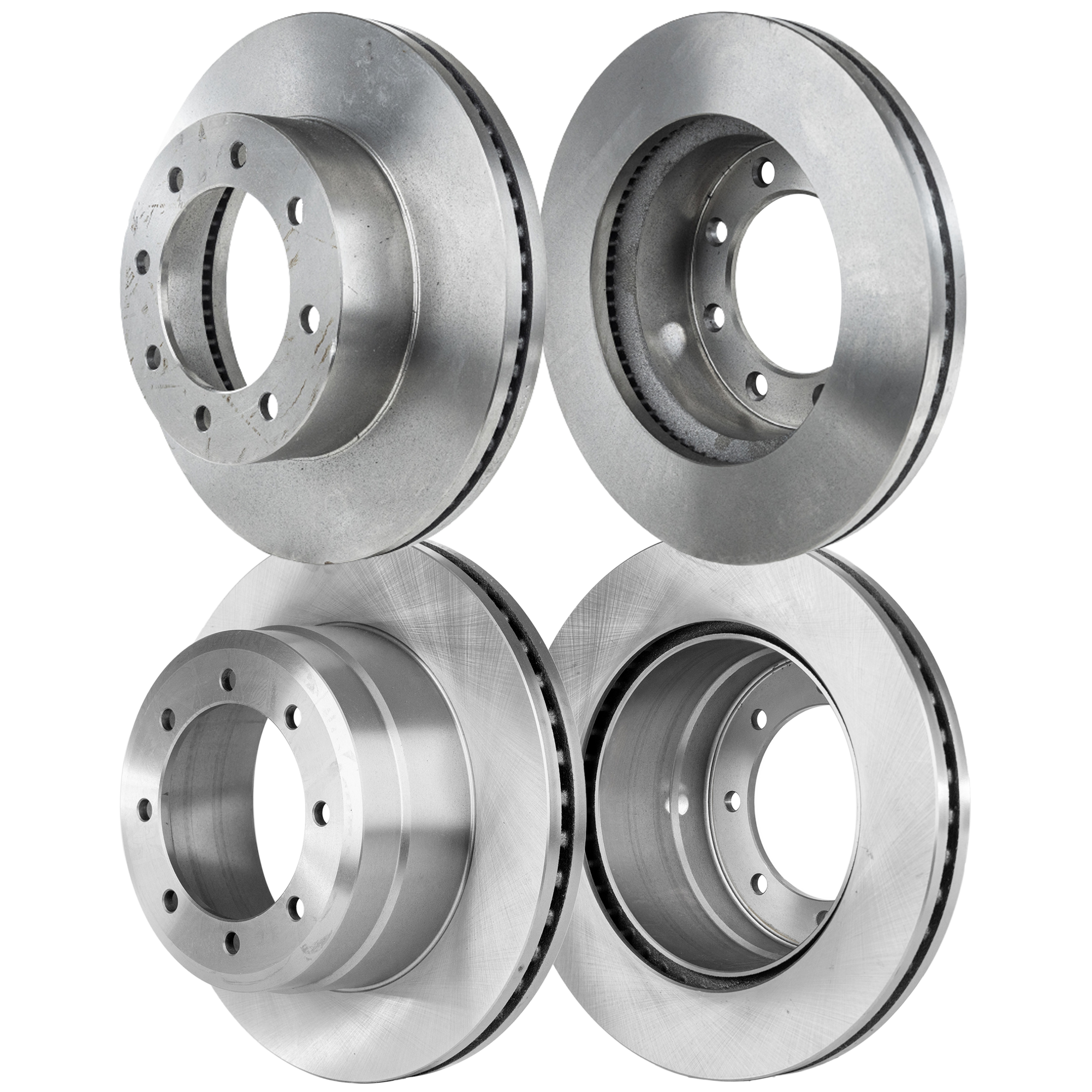 AM F 350 SUPER DUTY 12-12 FRONT AND REAR BRAKE DISC RH AND LH 4 Wheel Set Plain Surface SKU SET STPF27110075-4 C OEM 6C3Z2C026BA BC3Z2C026A DC3Z112