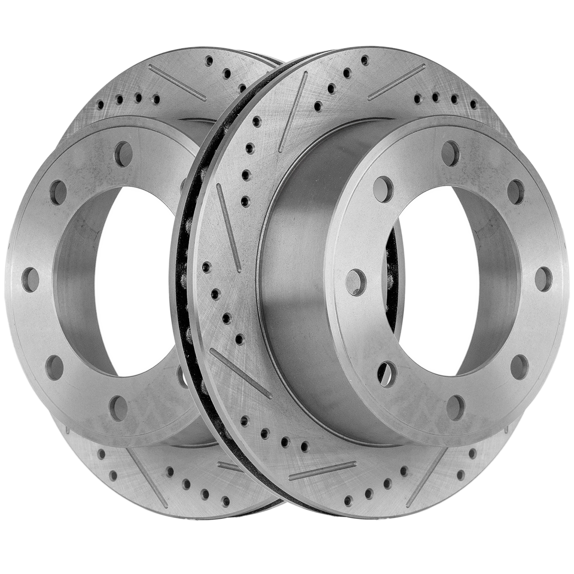 AM F 250 SUPER DUTY F 350 SUPER DUTY 99-04 EXCURSION 00-05 REAR BRAKE DISC RH AND LH Performance Rotor Drilled and Slotted SKU SET STPF27110079DRS2 OEM 19907-54074-66823-102002-14525