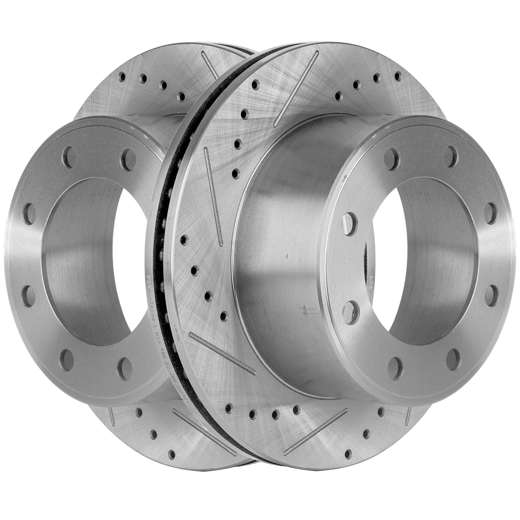 AM F 250 F 350 SUPER DUTY 05-12 REAR BRAKE DISC RH AND LH Performance Rotor Drilled and Slotted SKU SET STPF27110083DRS2 OEM 54141-680394-48880394-60054199
