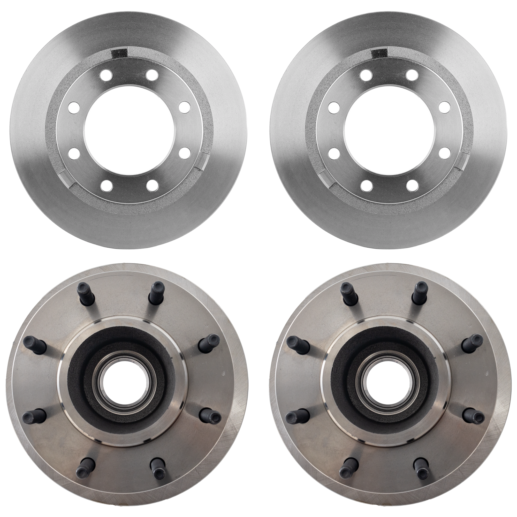 AM F 350 SUPER DUTY 12-20 FRONT AND REAR BRAKE DISC RH AND LH 4 Wheel Set Plain Surface SKU SET STPF27110085-4 A OEM 42294-180025-681785-850352-900