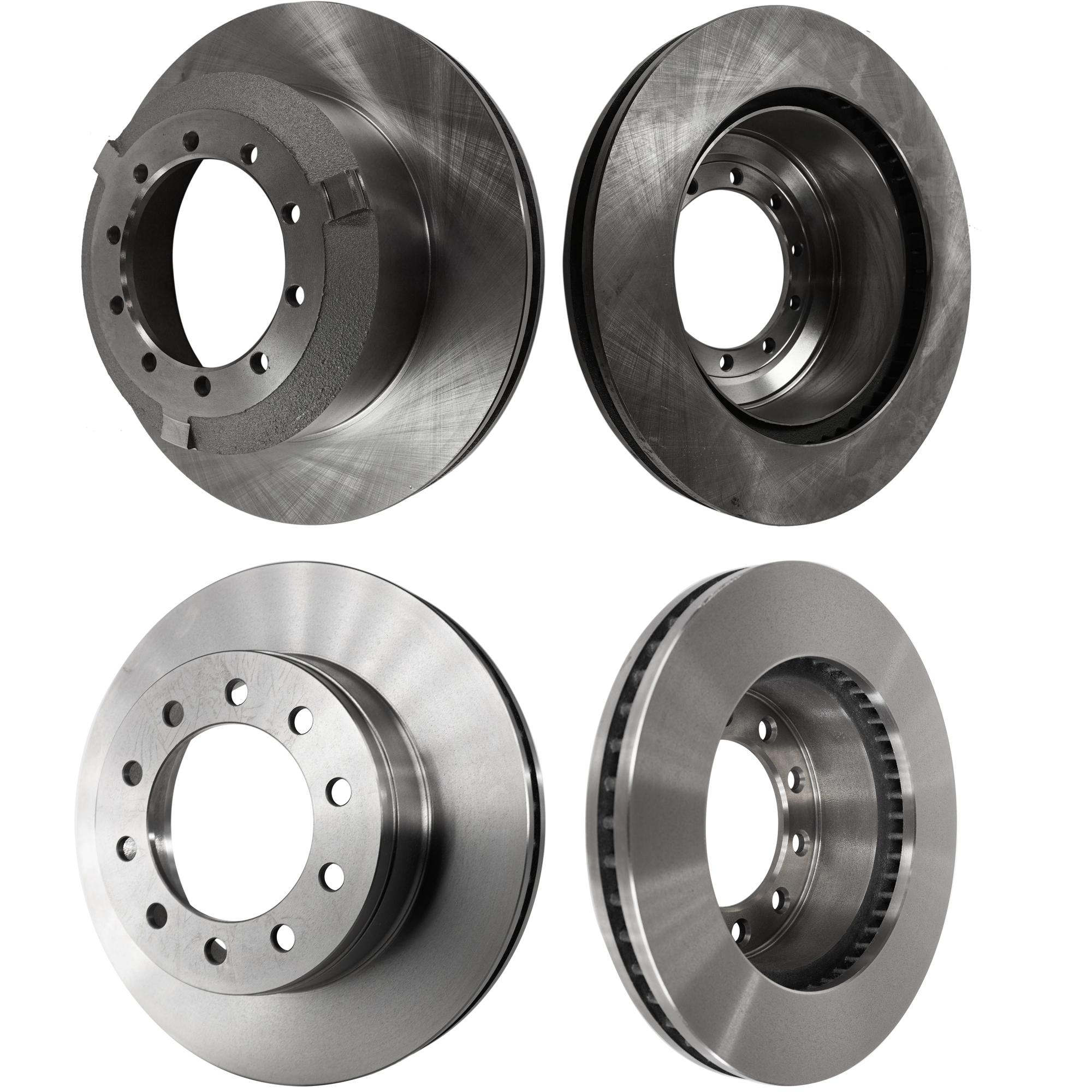 AM F 450 F 550 SUPER DUTY 05-16 FRONT AND REAR BRAKE DISC 4 Wheel Set SKU SET STPF27110087-4 OEM 5C3Z2C026CA 3C3Z2C026CA 5C3Z11