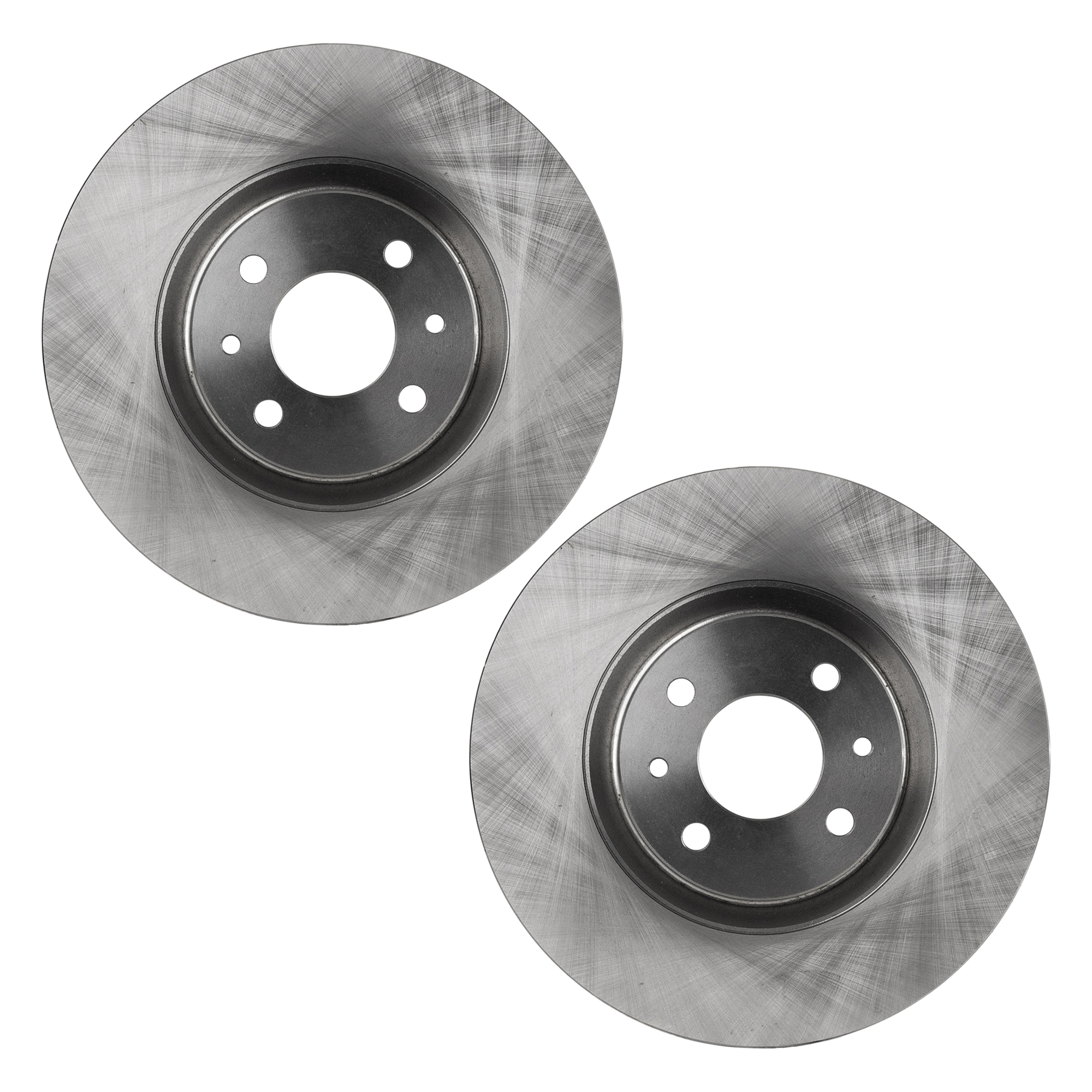 AM FIAT 500-12-19 FRONT BRAKE DISC RH AND LH 2 Wheel Set SKU SET STPF27110094-2 OEM 4779953AB 46403088-46403959-46