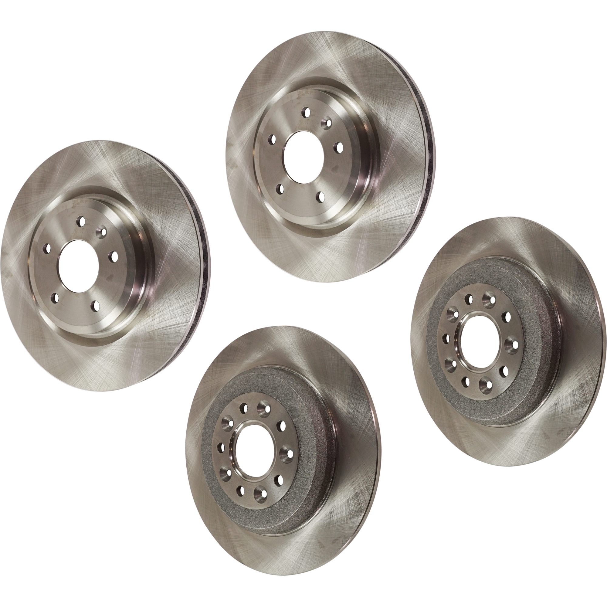 AM FLEX 09-10 FRONT AND REAR BRAKE DISC 4 Wheel Set SKU SET STPF27110104-4 OEM 5F9Z2C026BA AG1Z1125A 8A8Z1125