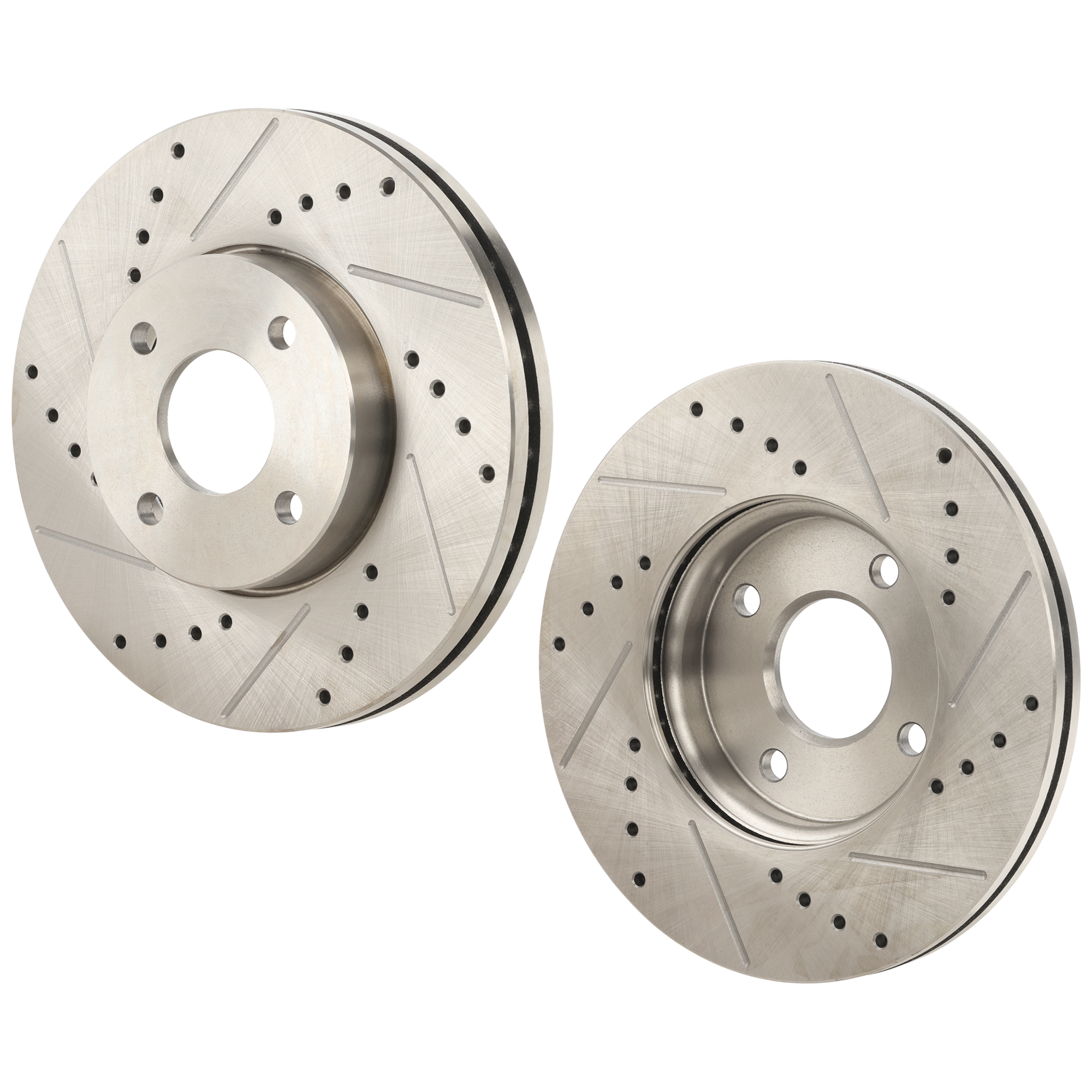 AM FOCUS 05-07 FRONT BRAKE DISC RH AND LH Drilled and Slotted SKU SET STPF27110106DRS2 OEM 19359-42135-54132-680319-90027