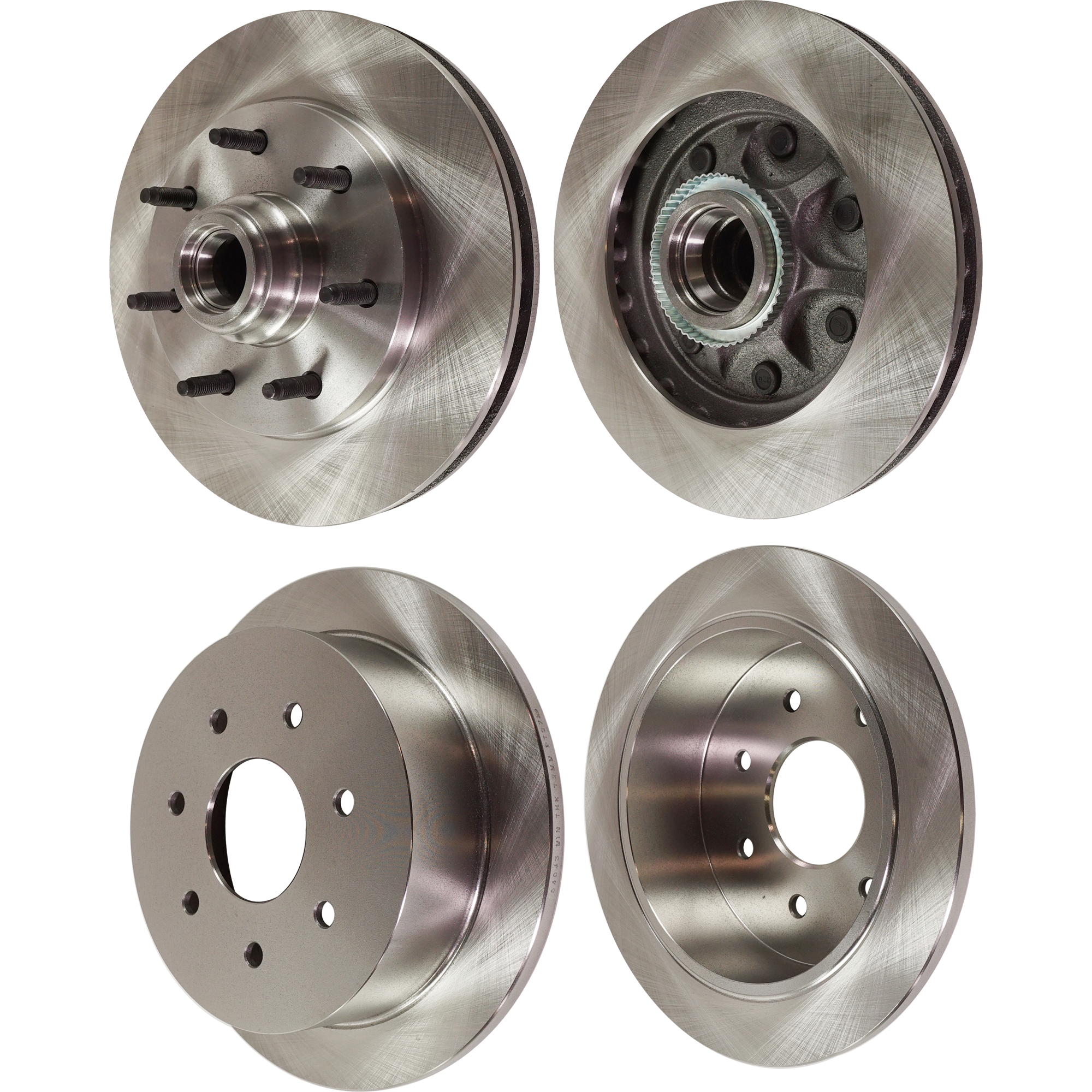 AM F SERIES SUPER DUTY P U 98-04 FRONT AND REAR BRAKE DISC 4 Wheel Set SKU SET STPF27110115-4 OEM 27260-54051-66654-86654-86670
