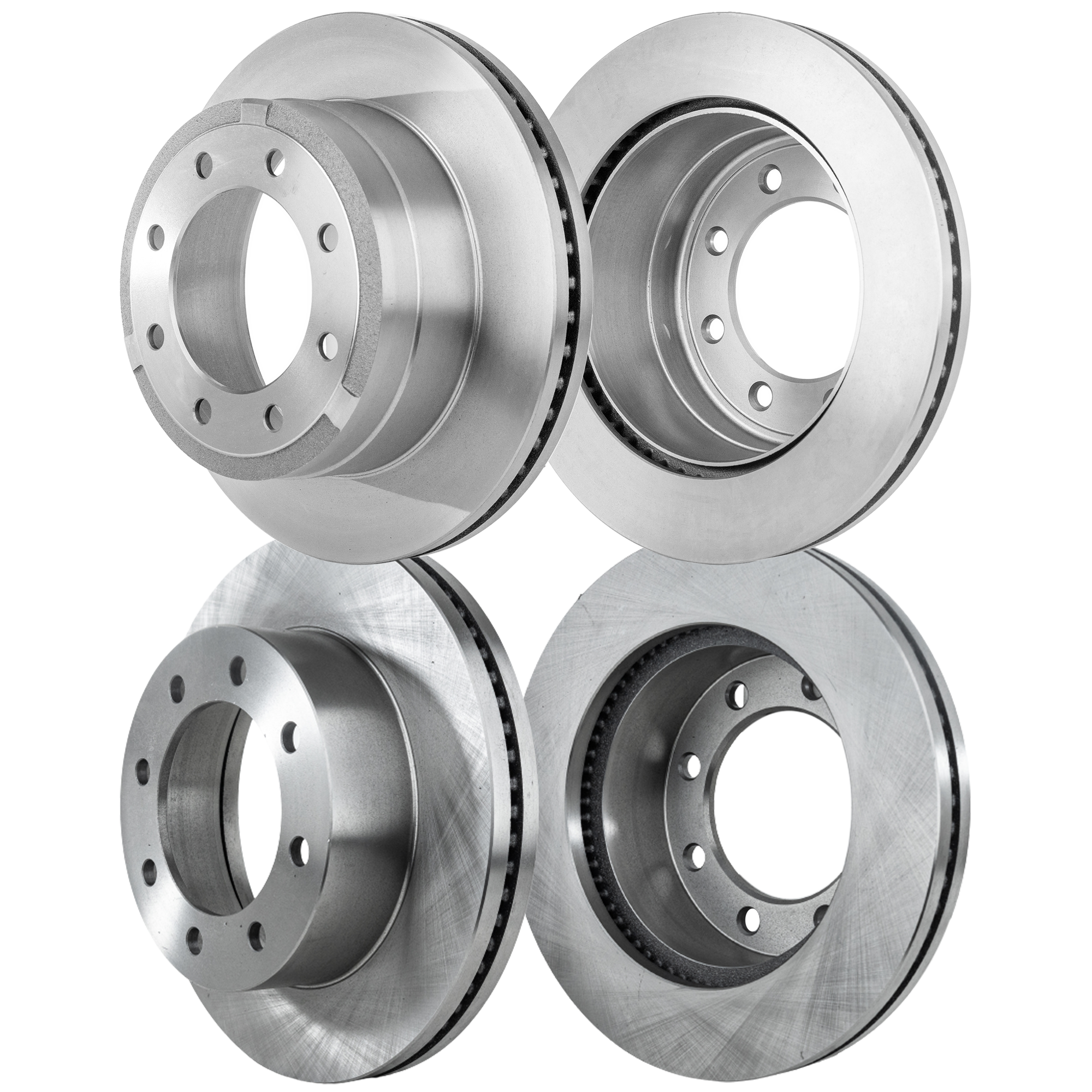 AM F 350 SUPER DUTY 12-12 FRONT AND REAR BRAKE DISC RH AND LH 4 Wheel Set Plain Surface SKU SET STPF27110118-4 B OEM 5C3Z1125DA DC3Z2C026A