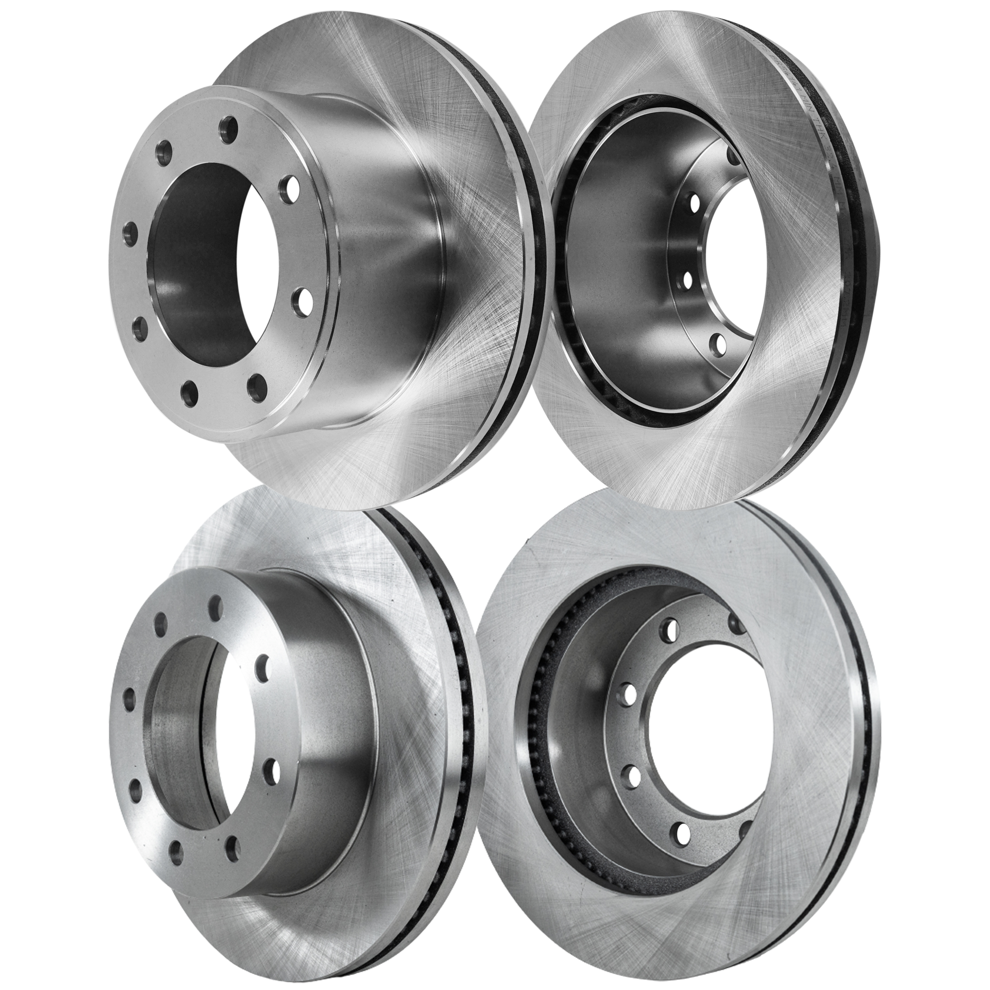 AM F 350 SUPER DUTY 05-12 FRONT AND REAR BRAKE DISC RH AND LH 4 Wheel Set Plain Surface SKU SET STPF27110118-4 C OEM 5C3Z1125DA 6C3Z2C026AA 5C3Z2C0