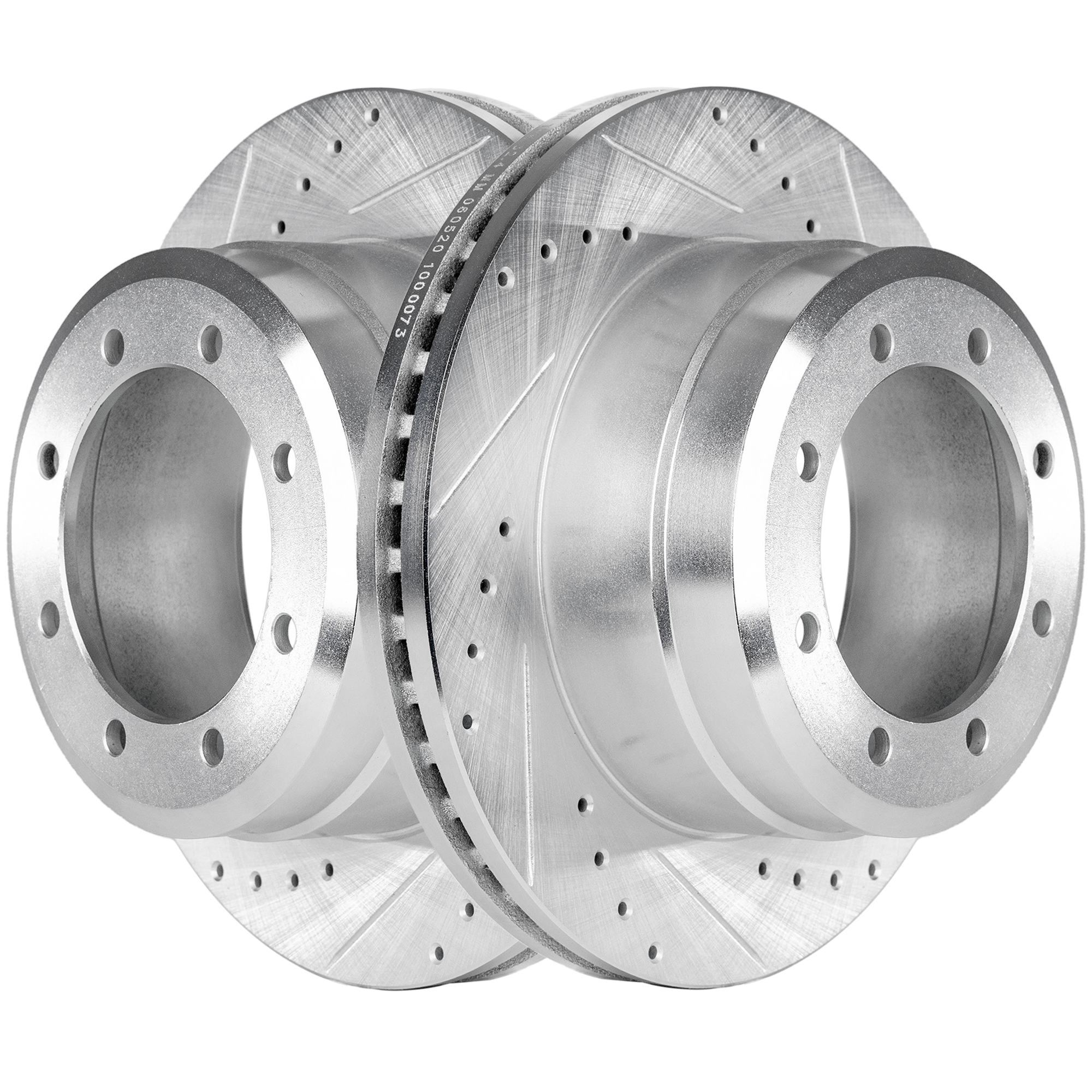 AM F 350 F 450 SUPER DUTY 05-12 REAR BRAKE DISC RH AND LH Performance Rotor Drilled and Slotted SKU SET STPF27110119DRS2 OEM 54136-680344-60054200-54136G 6