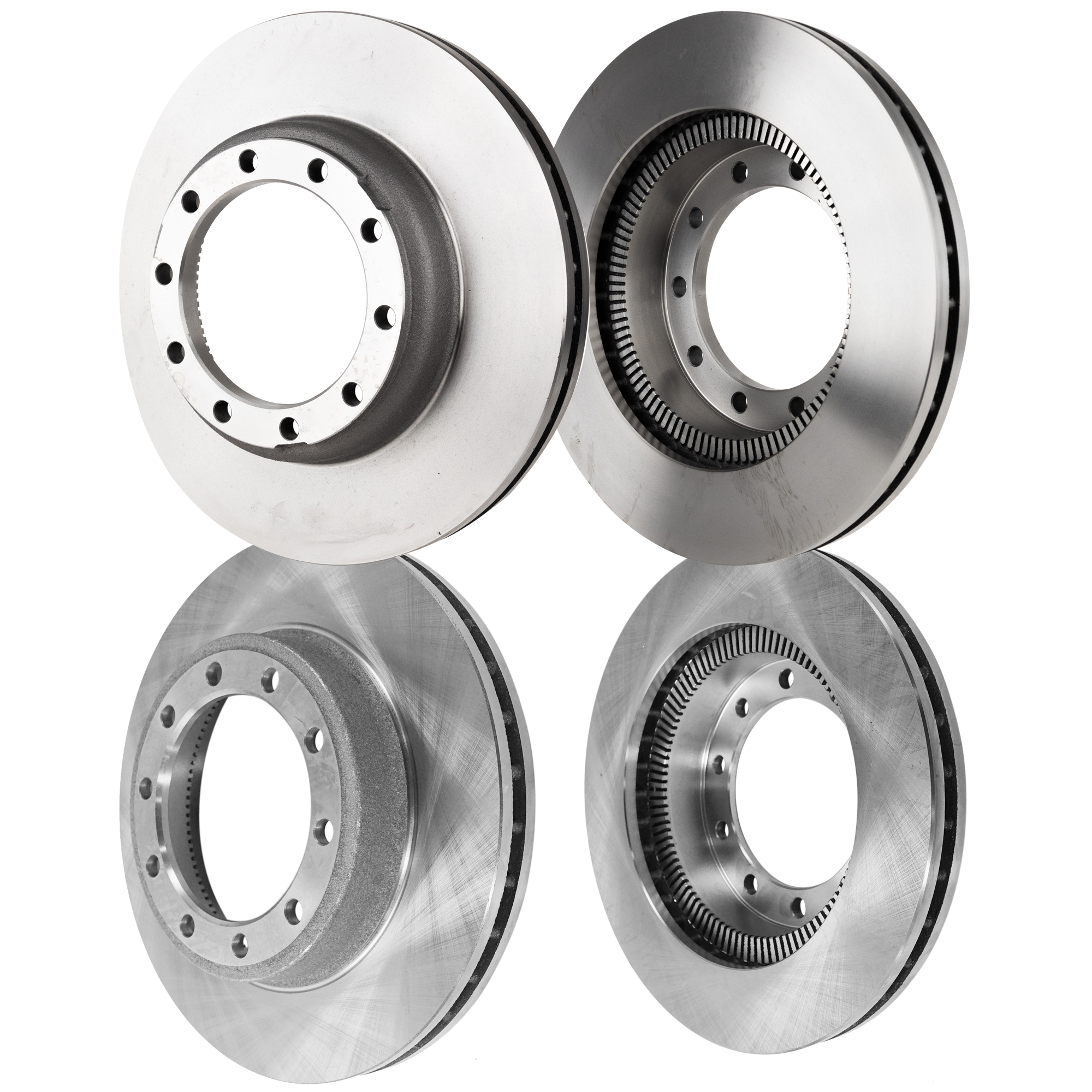 AM FL50 FL70-98-05 FRONT AND REAR BRAKE DISC RH AND LH 4 Wheel Set Plain Surface SKU SET STPF27110132-4 D OEM 41224-55104-900906-12180014-60