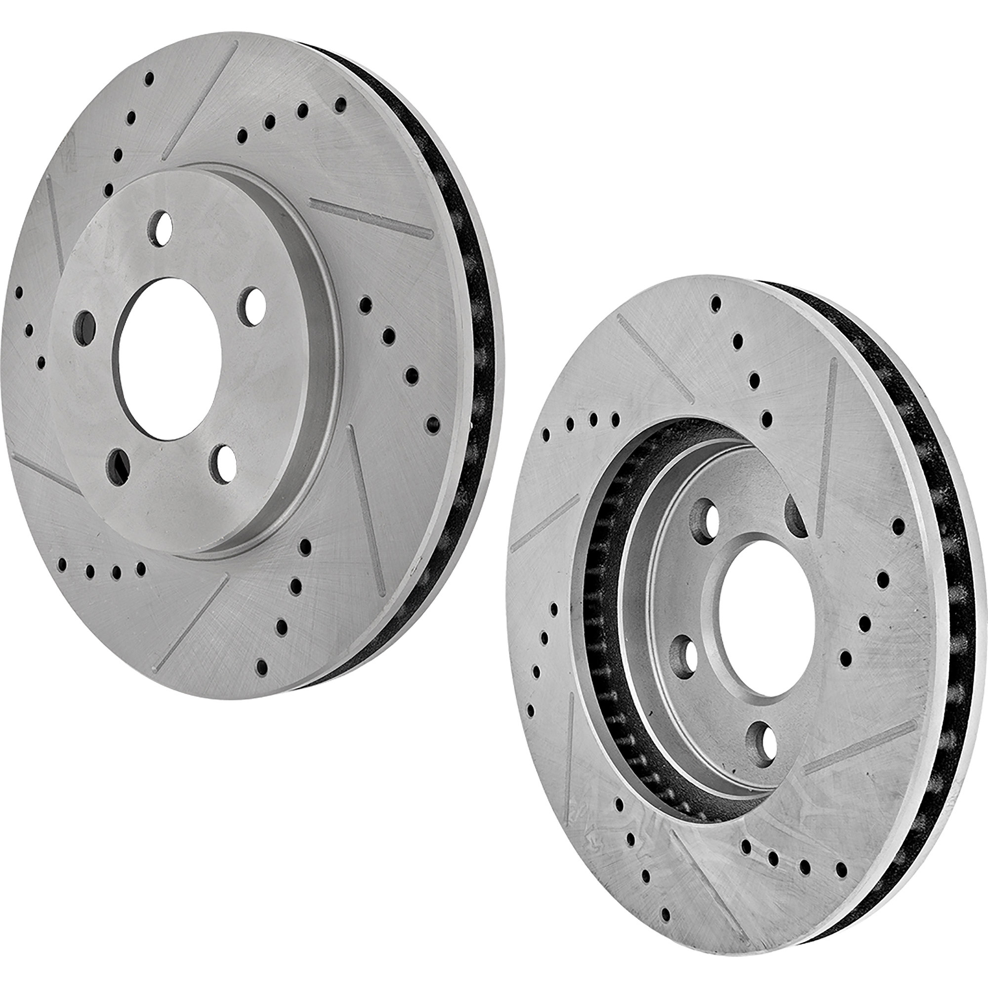 AM MUSTANG 05-10 FRONT BRAKE DISC RH AND LH Drilled and Slotted SKU SET STPF27110134DRS2 OEM 54130-680313-48880313-60054056
