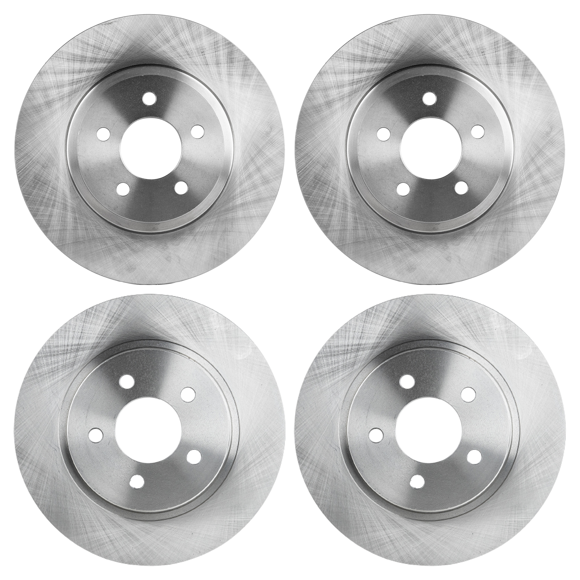 AM MUSTANG 05-14 FRONT AND REAR BRAKE DISC RH AND LH 4 Wheel Set SKU SET STPF27110135-4 OEM 4R3Z1125BA DR3Z1125C 5R3Z2C026