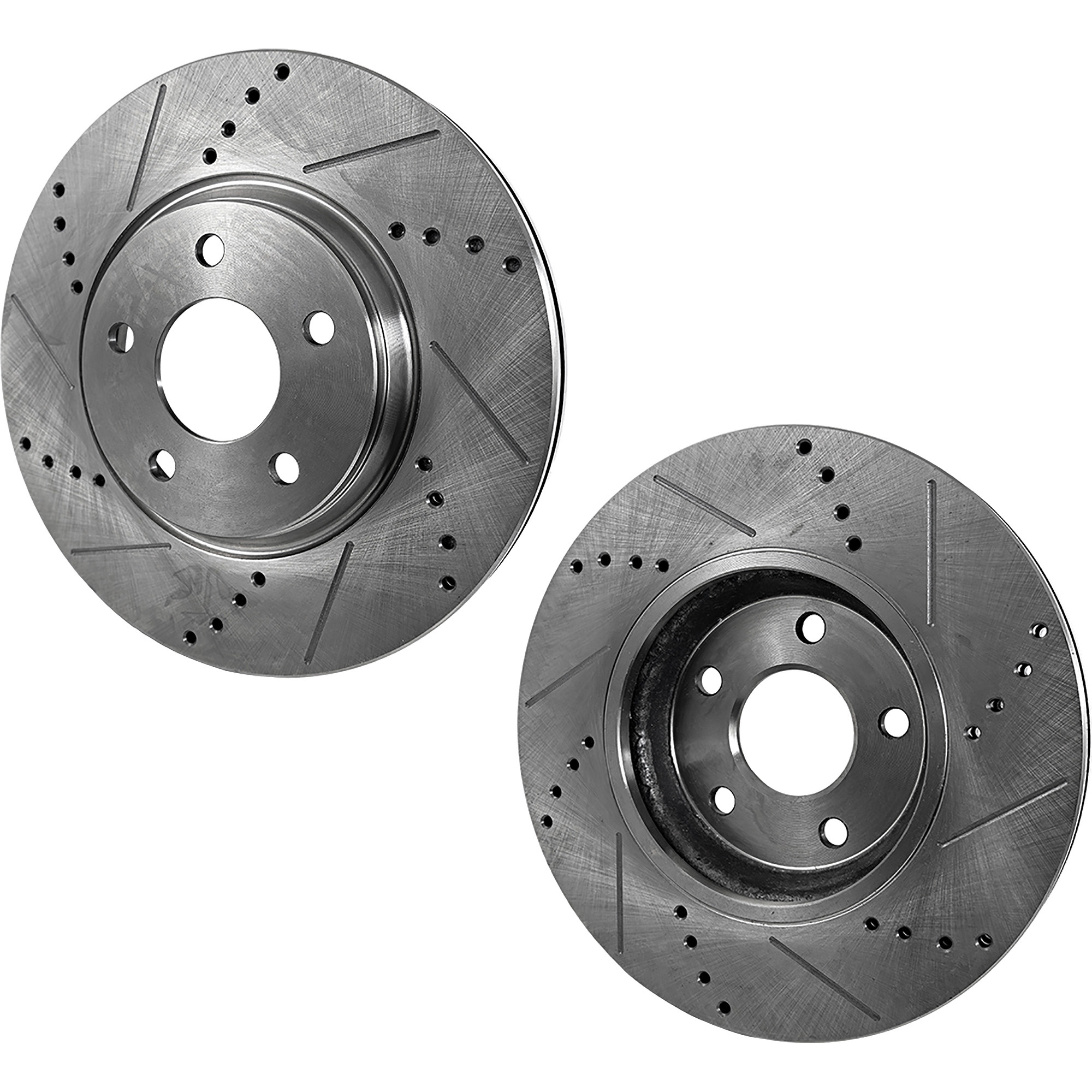 AM MUSTANG 15-17 FRONT BRAKE DISC RH AND LH Drilled and Slotted SKU SET STPF27110139DRS2 OEM 42316-850416-60054078-681952R
