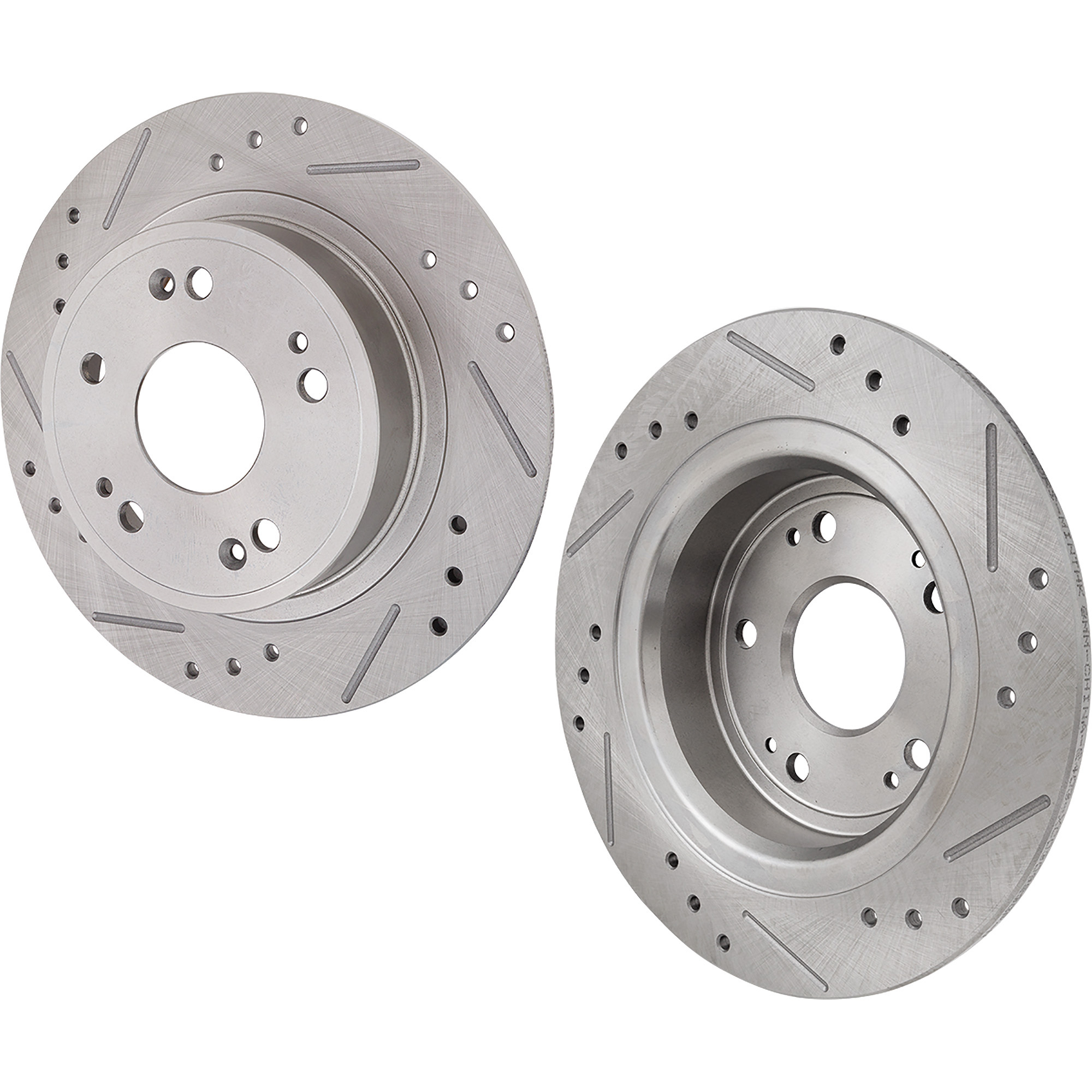 AM FOCUS 12-18 S40-04-11 C MAX 13-18 FRONT BRAKE DISC RH AND LH Drilled and Slotted SKU SET STPF27110159DRS2