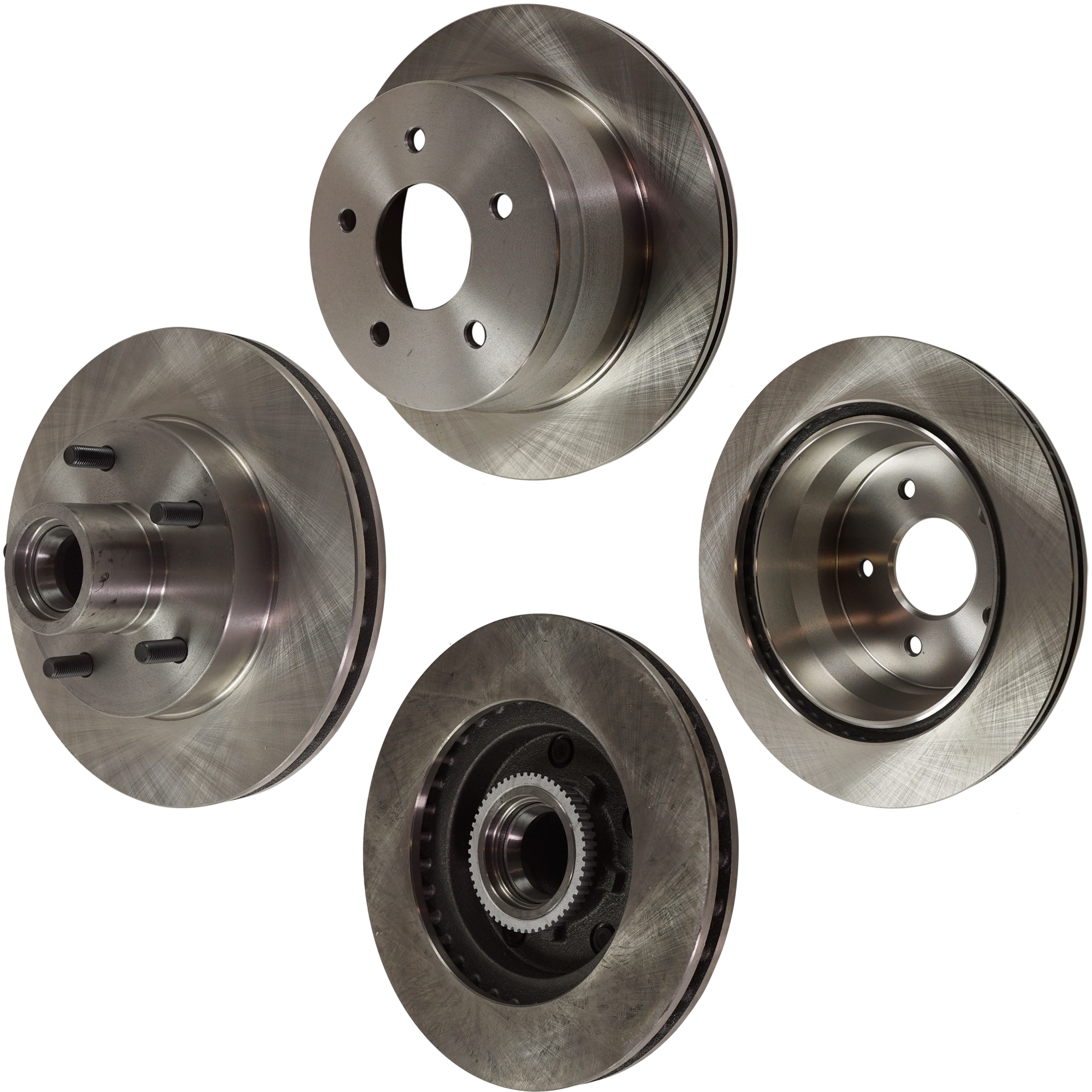 AM HOMBRE 00-00 FRONT AND REAR BRAKE DISC 4 Wheel Set Plain Surface Vented 5 Lugs With Rear Disc Brake RWD SKU SET STPG27110006-4 A OEM 15704667-15725351