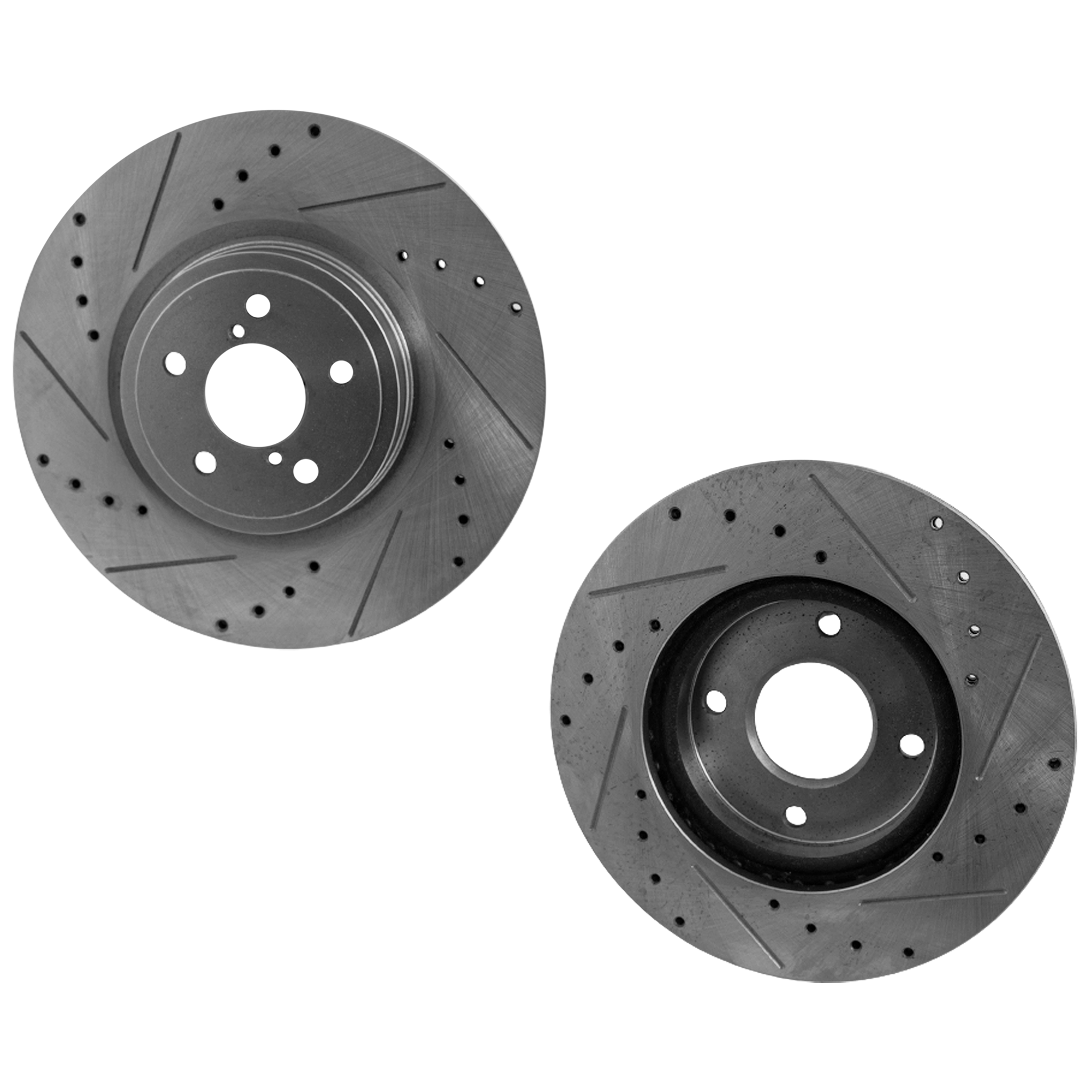 AM ACCENT RIO 12-20 REAR BRAKE DISC RH AND LH Drilled and Slotted SKU SET STPH27110002DRS2 OEM 44744-0833542-850328-980980-60