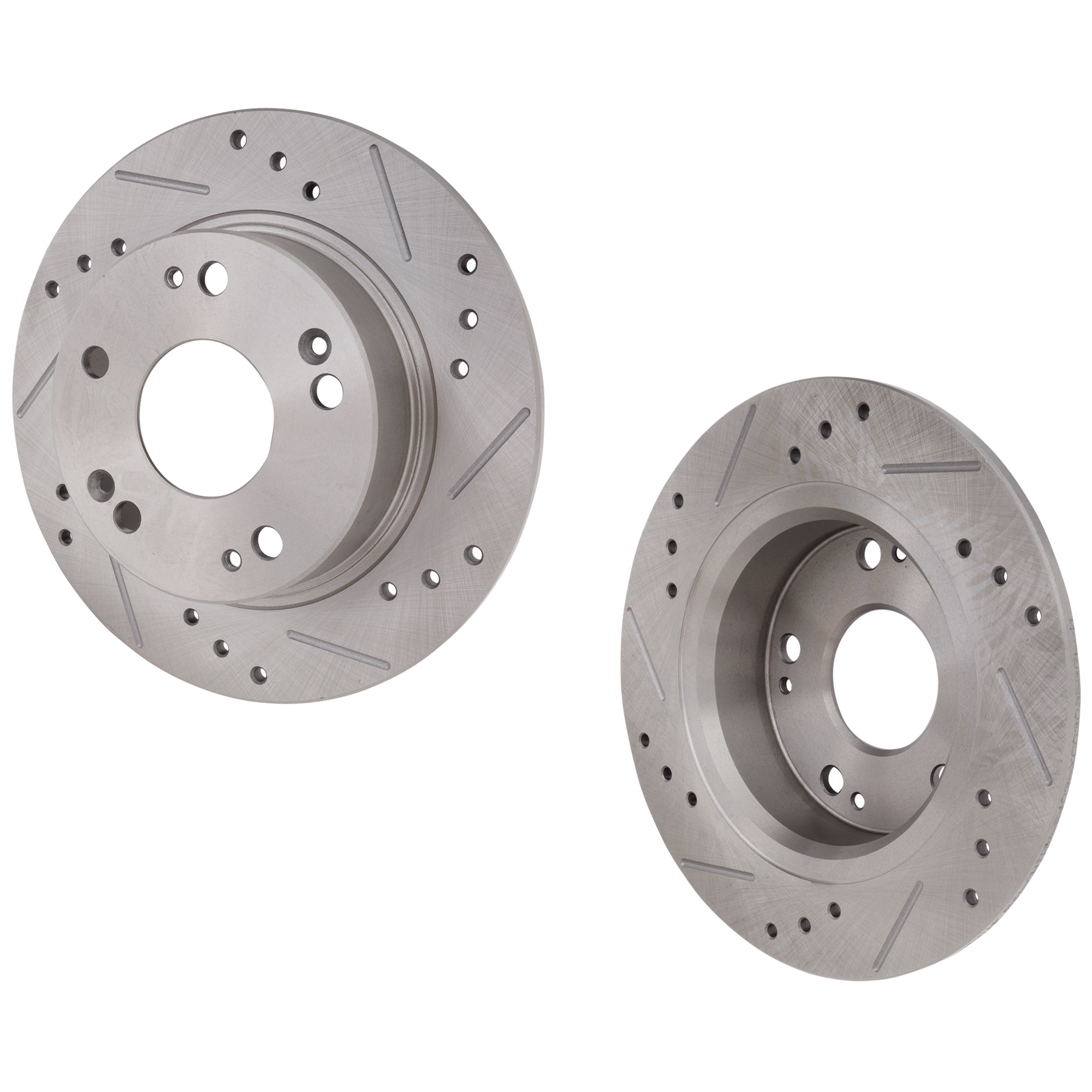 AM ACCORD 03-07 TSX 04-08 REAR BRAKE DISC RH AND LH Cross drilled and Slotted SKU SET STPH27110005DRS2 OEM 19342-31315-145405-0832932-980