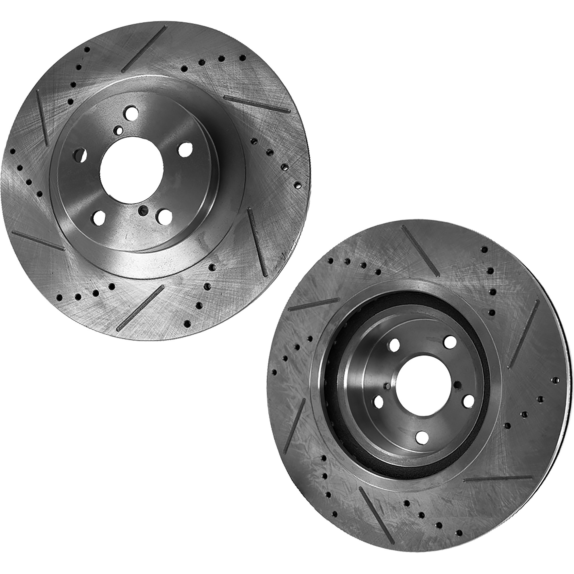 AM ACCORD 13-13-16-17 HR V 16-22 FRONT BRAKE DISC RH AND LH Drilled and Slotted SKU SET STPH27110007DRS2 OEM 44762-850372-881037-60059037-9