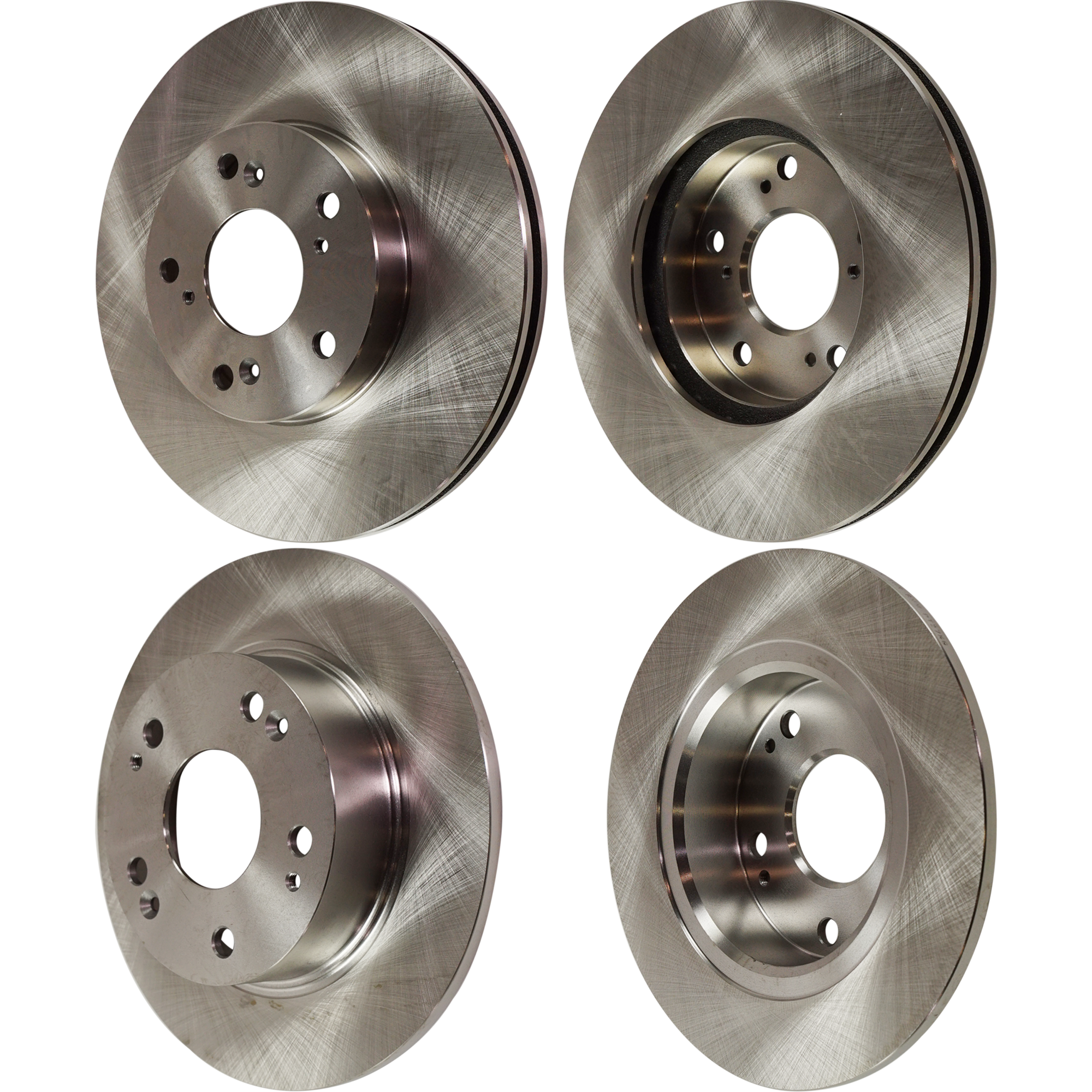 AM ACCORD 03-07 FRONT AND REAR BRAKE DISC 4 Wheel Set Plain Surface Vented 5 Lugs SKU SET STPH27110014-4 F OEM 42510SDAA00-42510SDG000-45251S