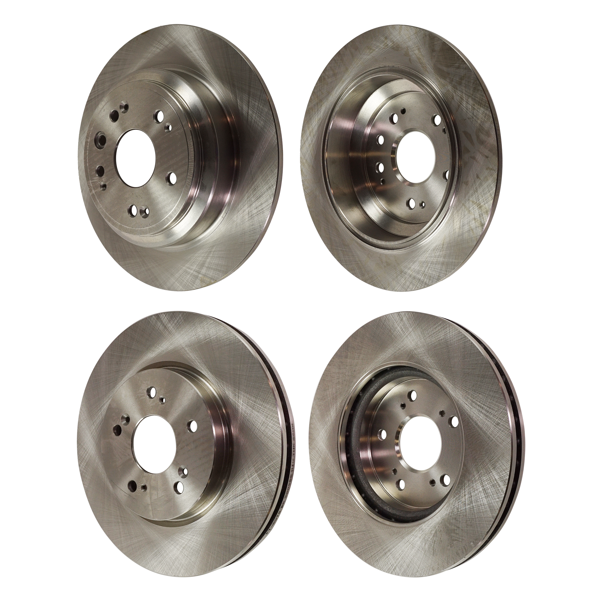 AM ACCORD CROSSTOUR 10-11 CROSSTOUR 12-15 FRONT AND REAR BRAKE DISC 4 Wheel Set Plain Surface Vented Front Solid Rear 5 Lugs SKU SET STPH27110024-4 B OEM 31-585-446-930-833-400-000-000-000