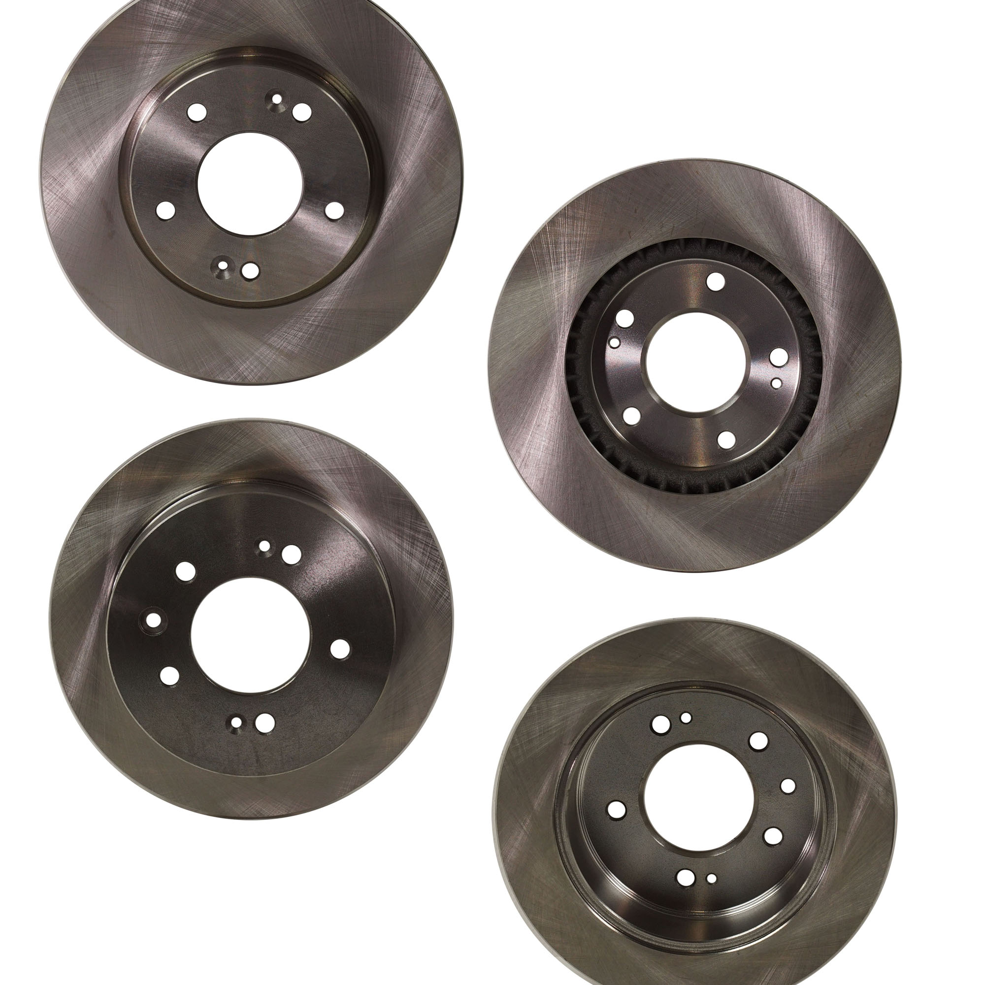 AM ELANTRA 07-10 FRONT AND REAR BRAKE DISC 4 Wheel Set SKU SET STPH27110028-4 OEM 517122H000-584112H300