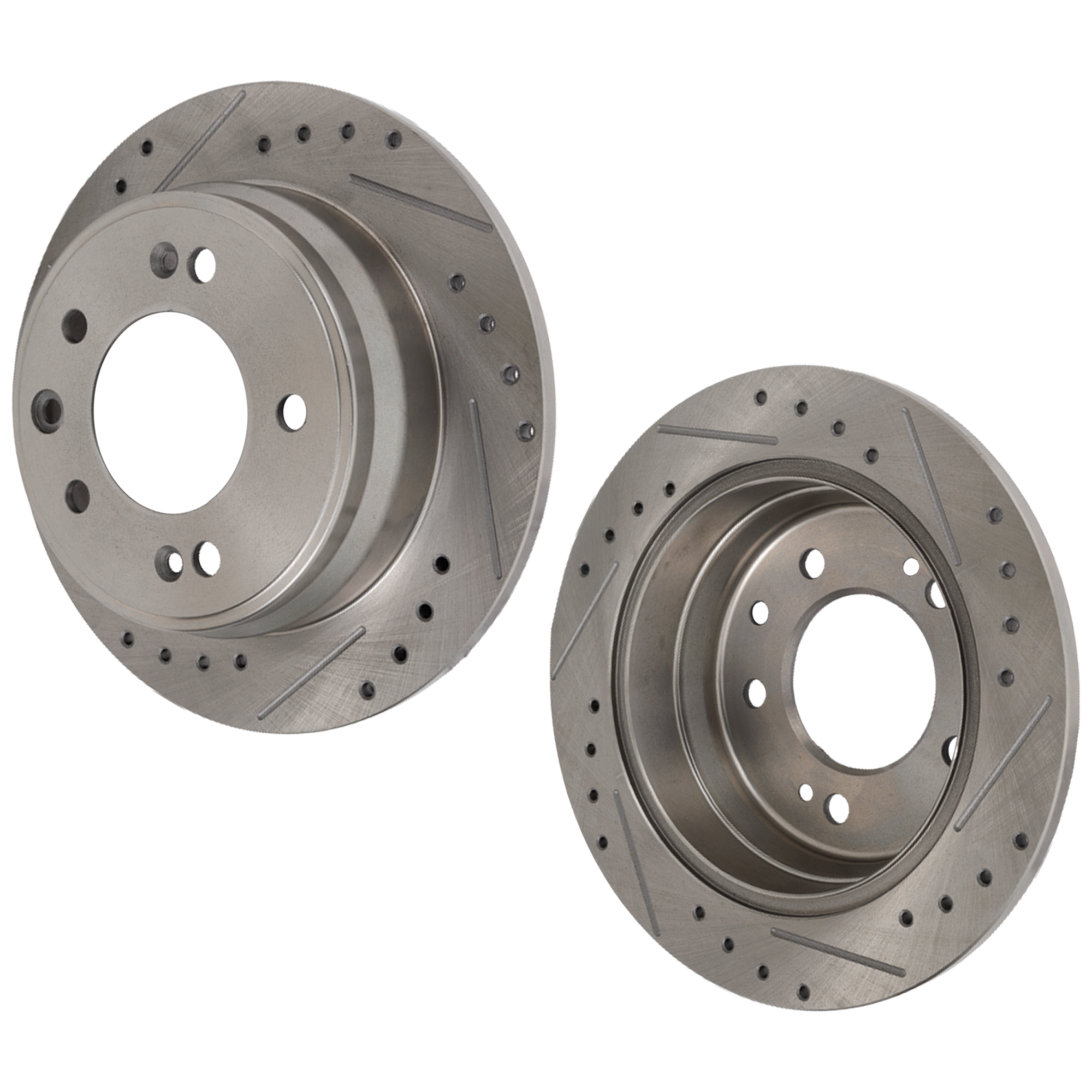 AM ELANTRA 09-12 TUCSON 10-15 SPORTAGE 11-16 REAR BRAKE DISC RH AND LH Drilled and Slotted SKU SET STPH27110030DRS2 OEM 31-583-446-950-833-400-000-000-000