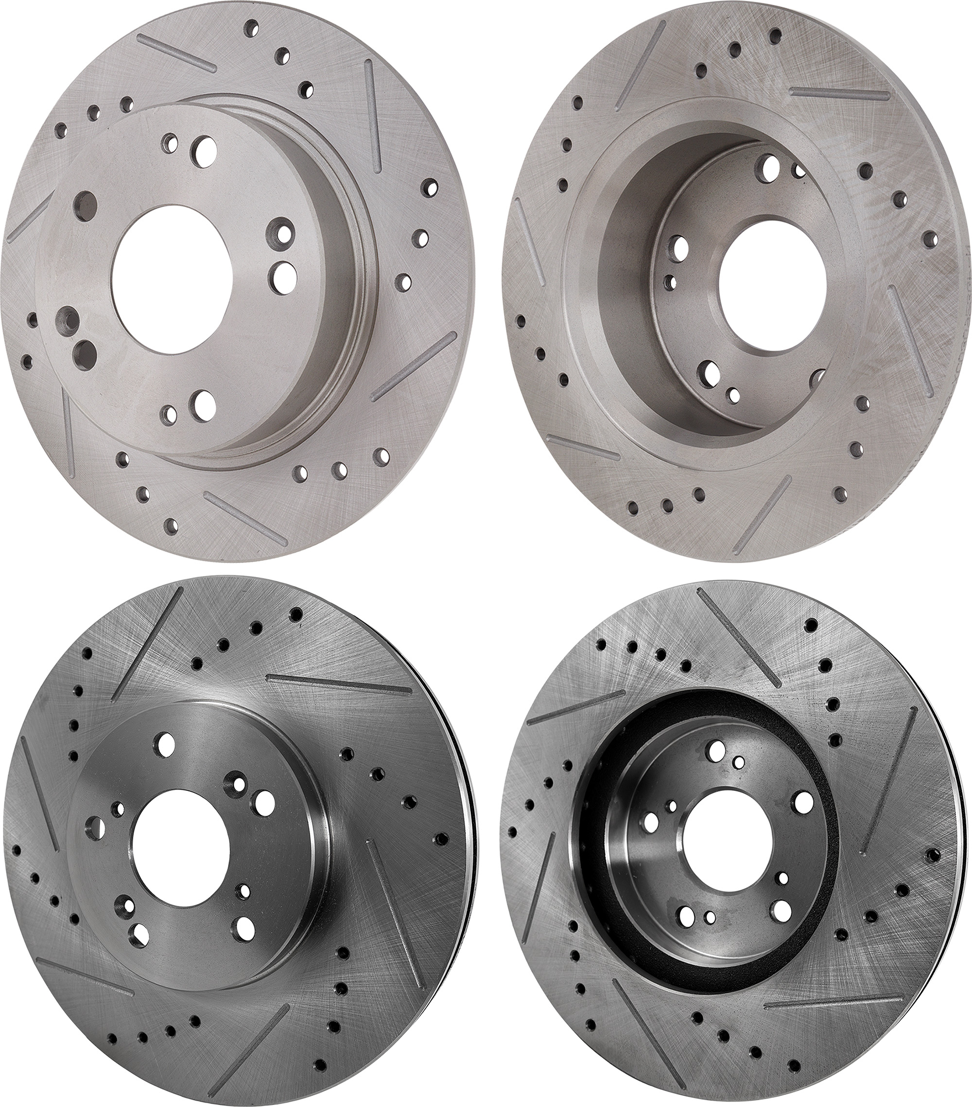 AM ACCORD 03-07 TSX 04-08 FRONT AND REAR BRAKE DISC RH AND LH 4 Wheel Set Cross drilled and Slotted Vented 5 Lugs SKU SET STPH27110052DRS4 OEM 19342-31315-145405-0832932-980