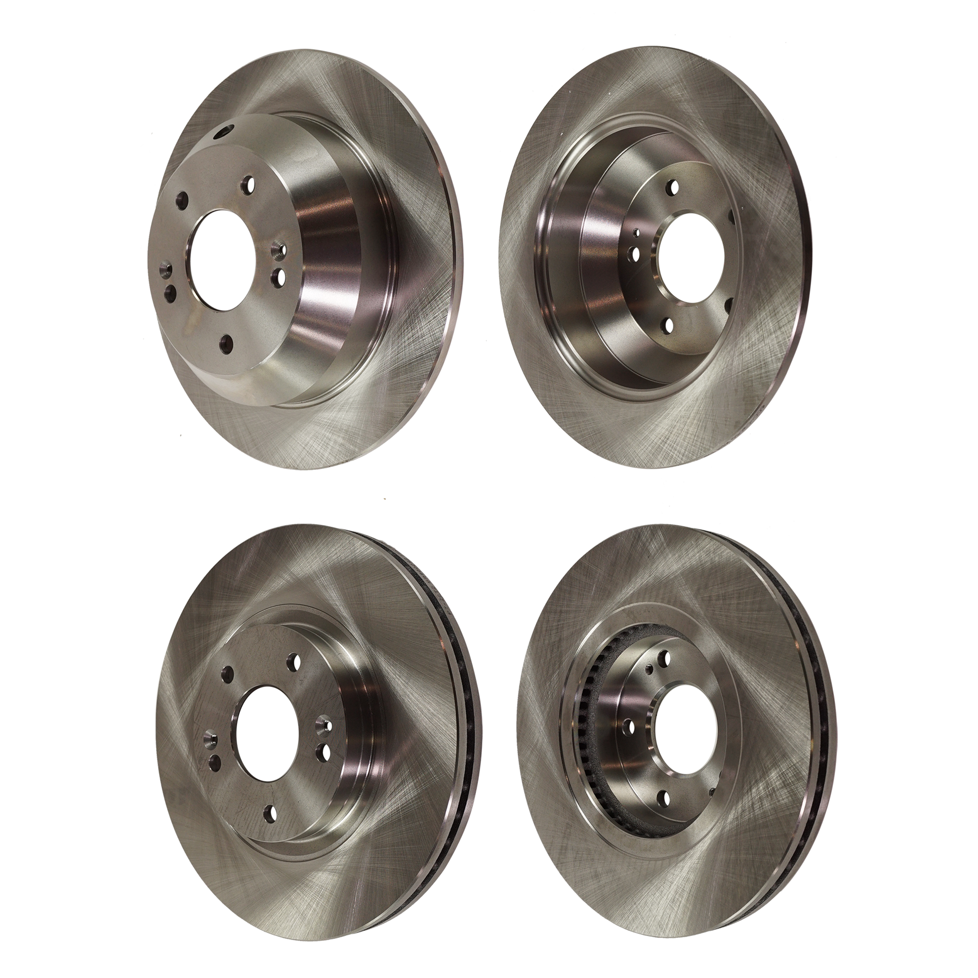 AM SANTA FE 10-12 SORENTO 11-13 FRONT AND REAR BRAKE DISC 4 Wheel Set SKU SET STPH27110068-4 OEM 517121U000-584112P000-584112W0