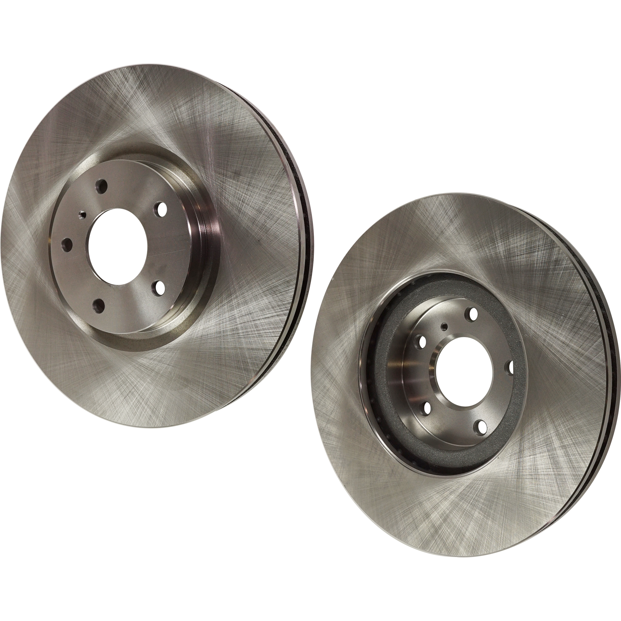 AM G35-07-08 Q60-14-15 FRONT BRAKE DISC RH AND LH 2 Wheel Set Plain Surface Vented 5 Lugs SKU SET STPI27110005-2 OEM 40206JK600
