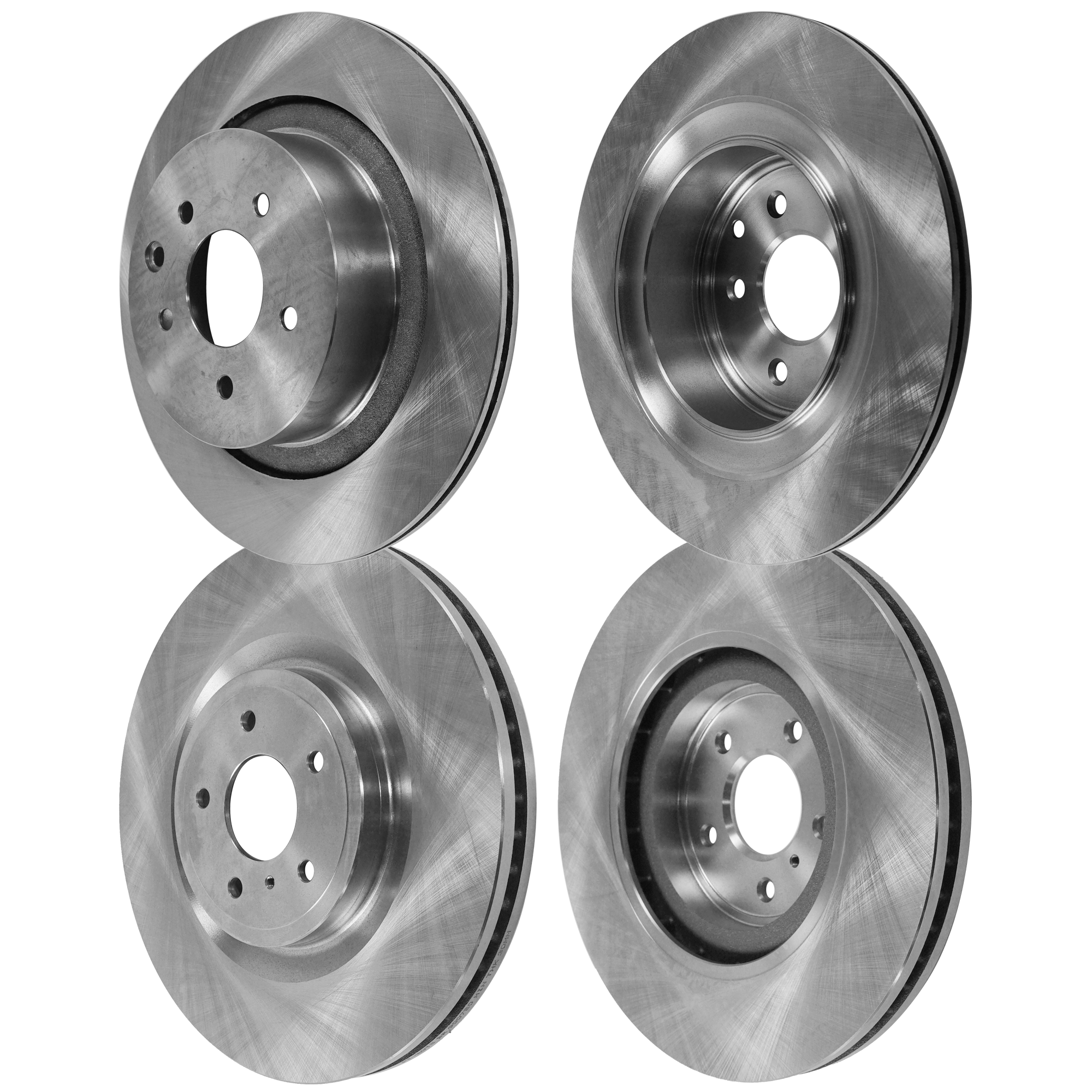 AM G37-09-09 FRONT AND REAR BRAKE DISC RH AND LH 4 Wheel Set Plain Surface SKU SET STPI27110007-4 C OEM 40206JL00A 43206JK600