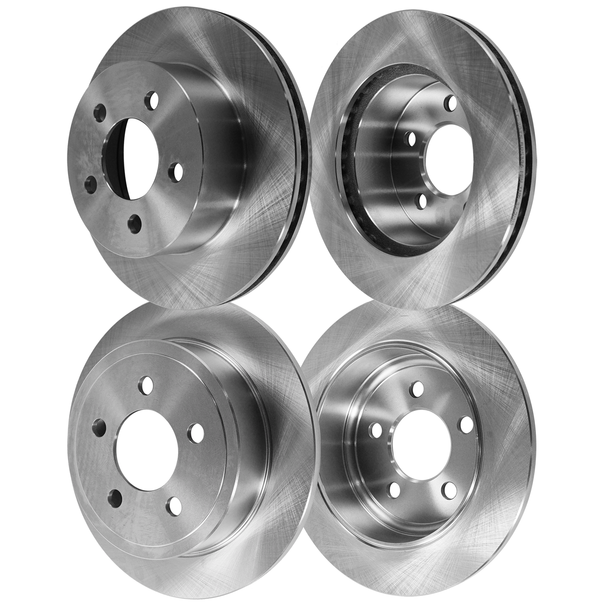 AM WRANGLER TJ 99-06 CHEROKEE 99-01 FRONT AND REAR BRAKE DISC Plain Surface Set of 4 SKU SET STPJ27110005 OEM 5016434AA 52128411AA 52128411A