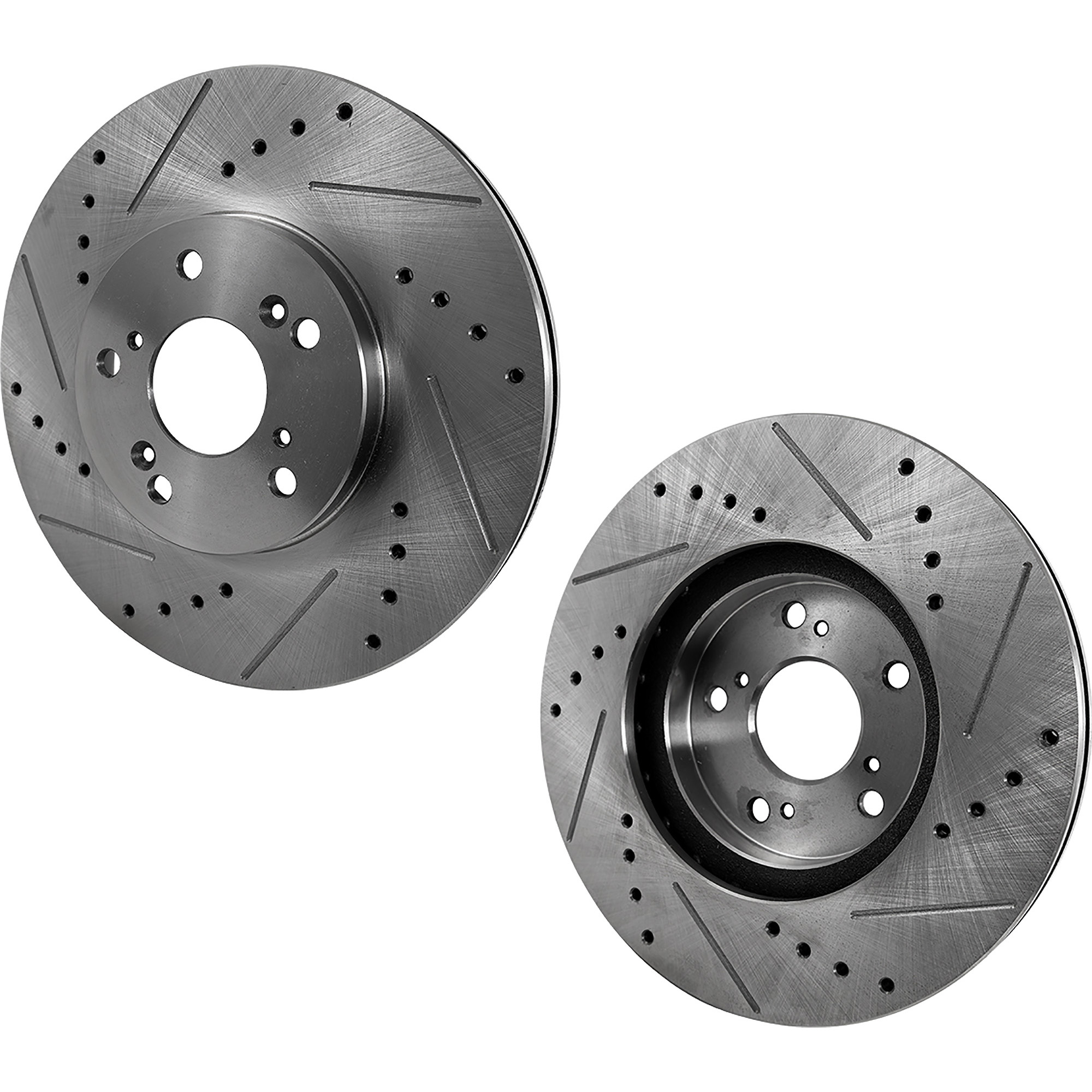 AM DART 13-16 RENEGADE 15-22 FRONT BRAKE DISC Drilled and Slotted SKU SET STPJ27110009DRS2 OEM 43183-850311-60039025-780995R