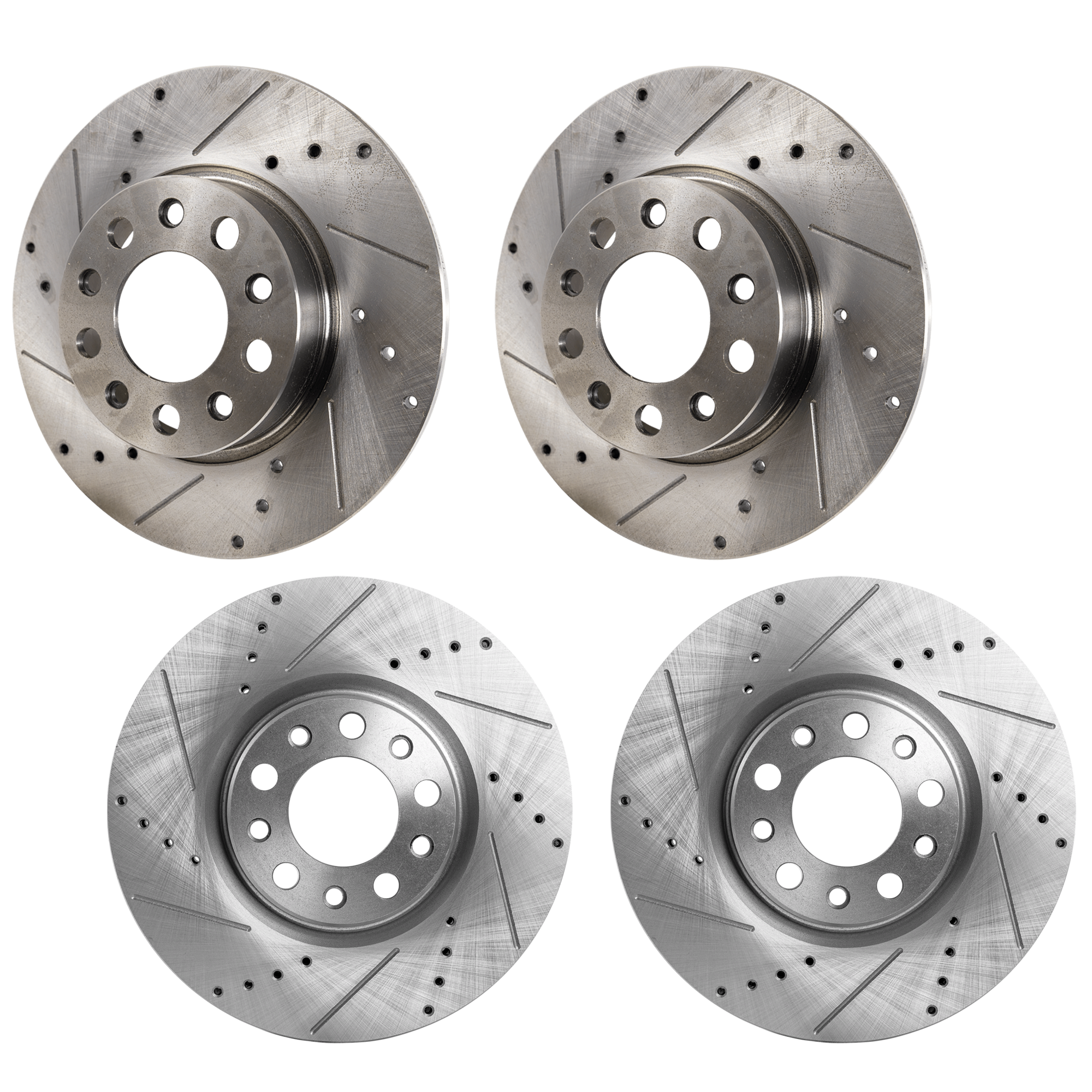 AM DART 13-16 RENEGADE 15-22 FRONT AND REAR BRAKE DISC Cross drilled and Slotted Set of 2 SKU SET STPJ27110009DRS OEM 43183-850311-60039025-780995R
