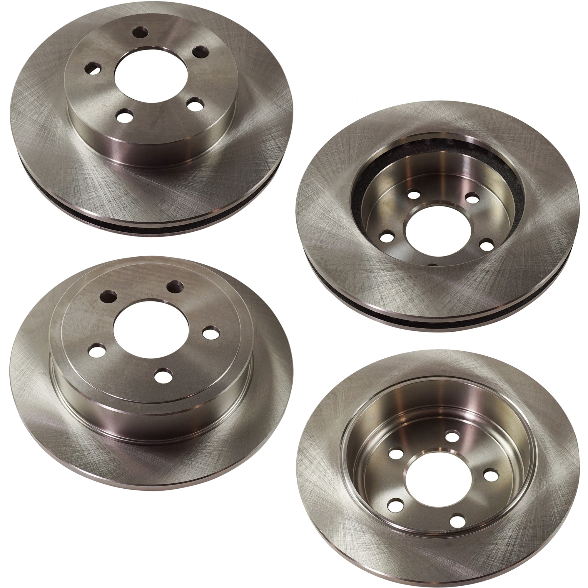AM LIBERTY 03-07 FRONT AND REAR BRAKE DISC 4 Wheel Set SKU SET STPJ27110019-4 OEM 52128247AA 52128411AA 52128411