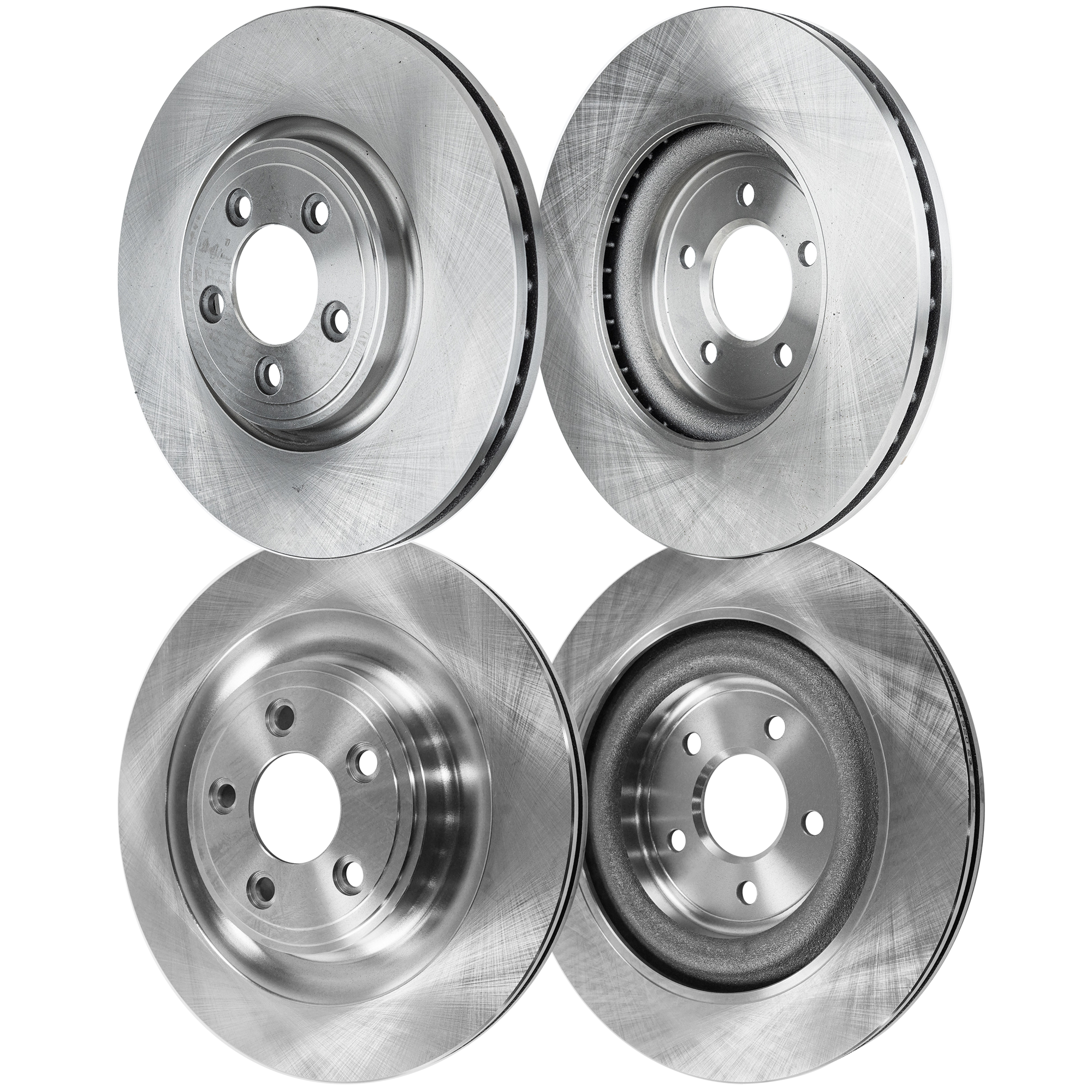 AM S TYPE 06-08 VANDEN PLAS 06-09 XF 09-15 FRONT AND REAR BRAKE DISC 4 Wheel Set SKU SET STPJ27110028-4 OEM 34382-45476-850146-12120022-60