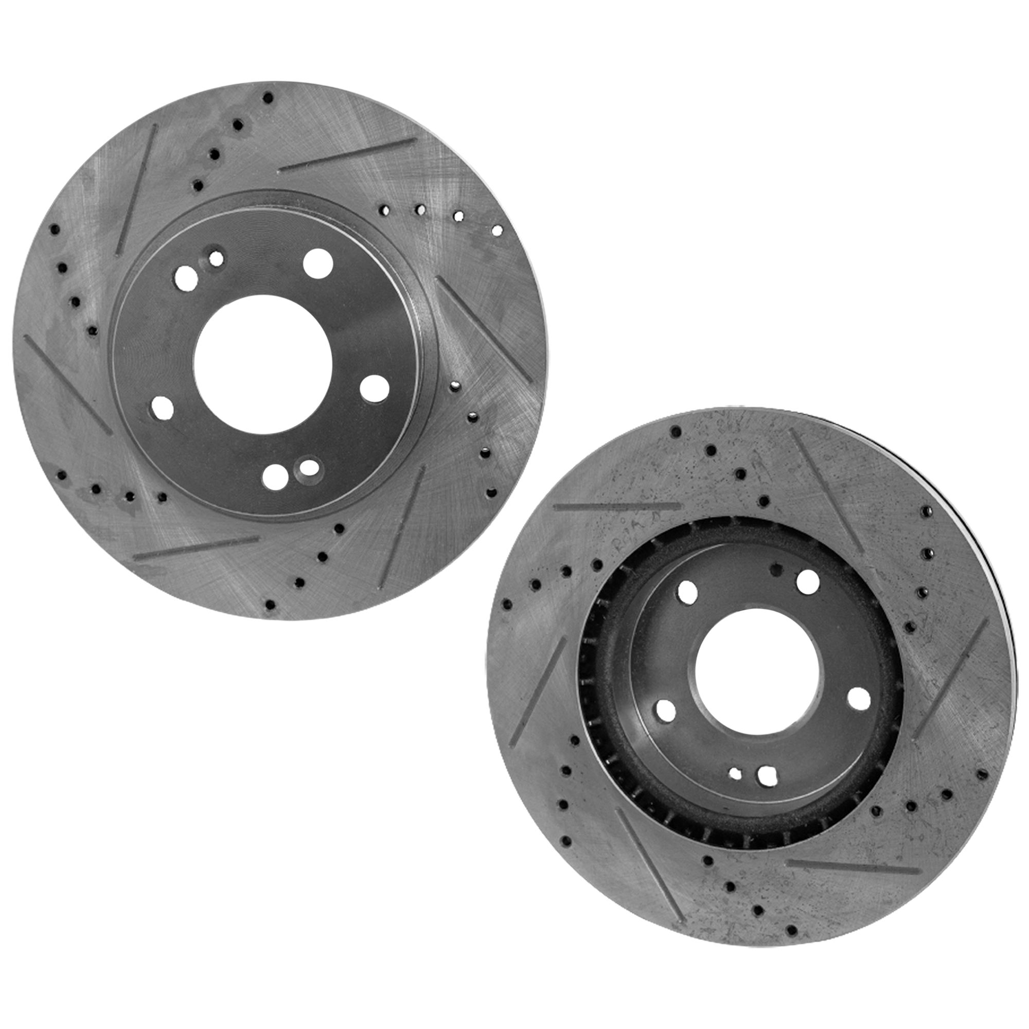 AM FORTE FORTE KOUP 10-13 SOUL 10-11 FORTE5-12-13 FRONT BRAKE DISC RH AND LH Drilled and Slotted SKU SET STPK27110004DRS2 OEM 31543-44689-0833406-850162-900