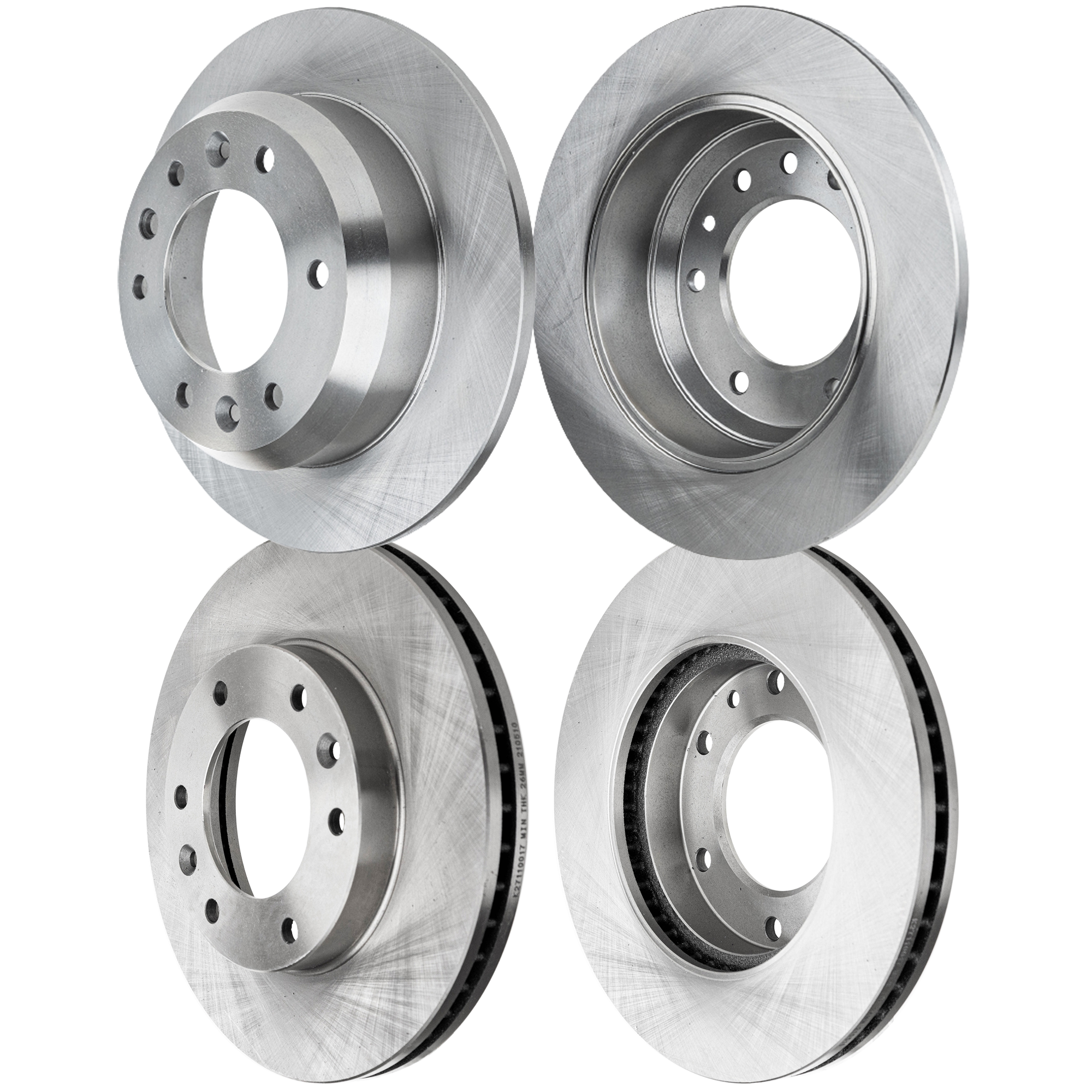 AM ENTOURAGE 07-09 SEDONA 06-14 FRONT AND REAR BRAKE DISC 4 Wheel Set SKU SET STPK27110017-4 OEM 517124D500-584114D500