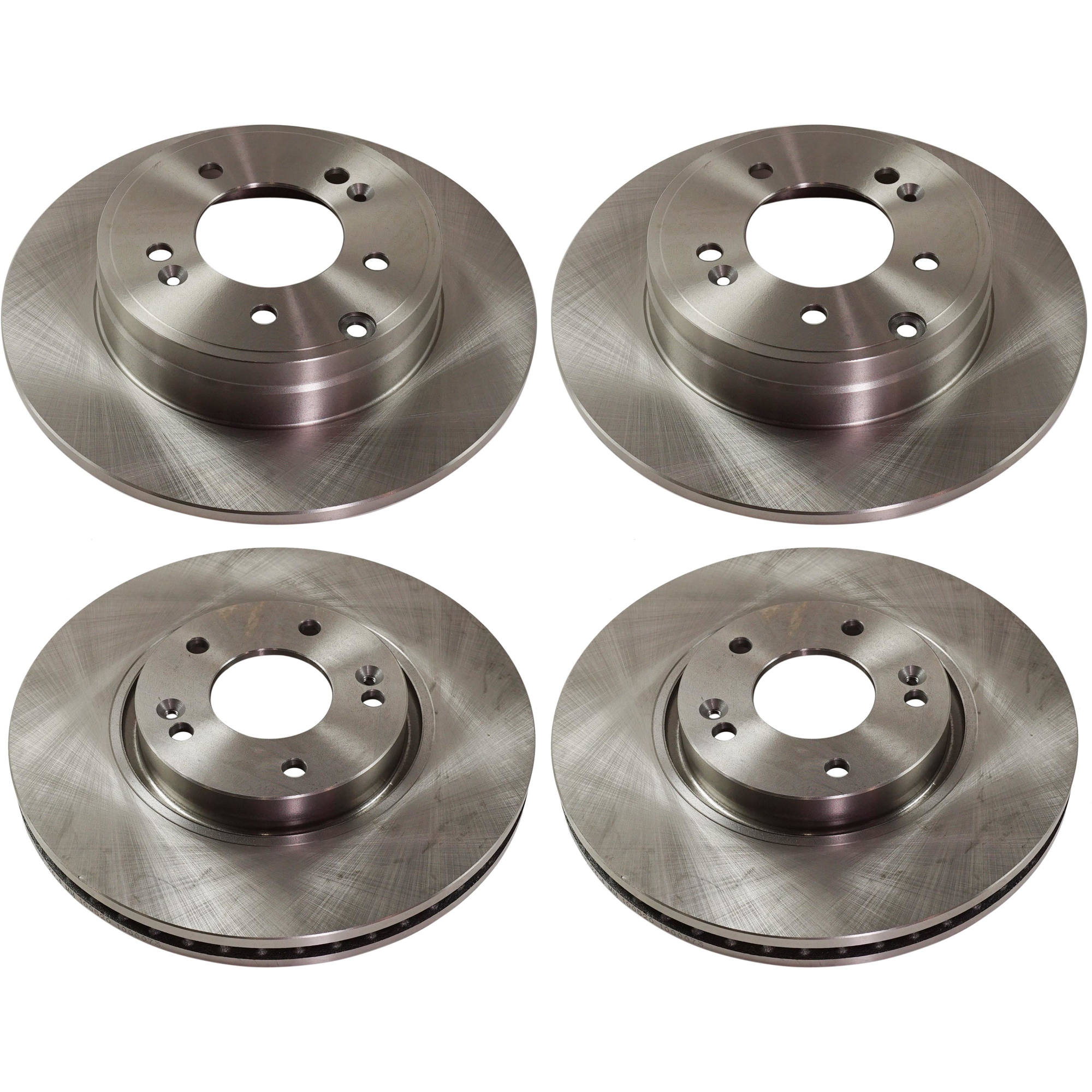 AM SONATA 05-15 OPTIMA 11-16 FRONT AND REAR BRAKE DISC 4 Wheel Set SKU SET STPK27110020-4 A OEM 584110A100-517123K100