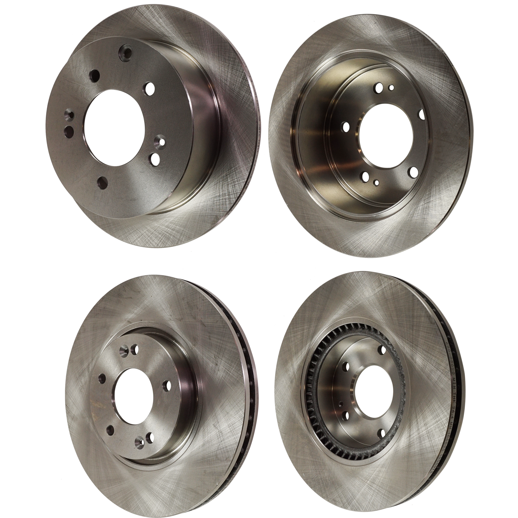 AM FORTE 10-13 FRONT AND REAR BRAKE DISC 4 Wheel Set SKU SET STPK27110020-4 D OEM 584110Q300-584112K300-584112K3