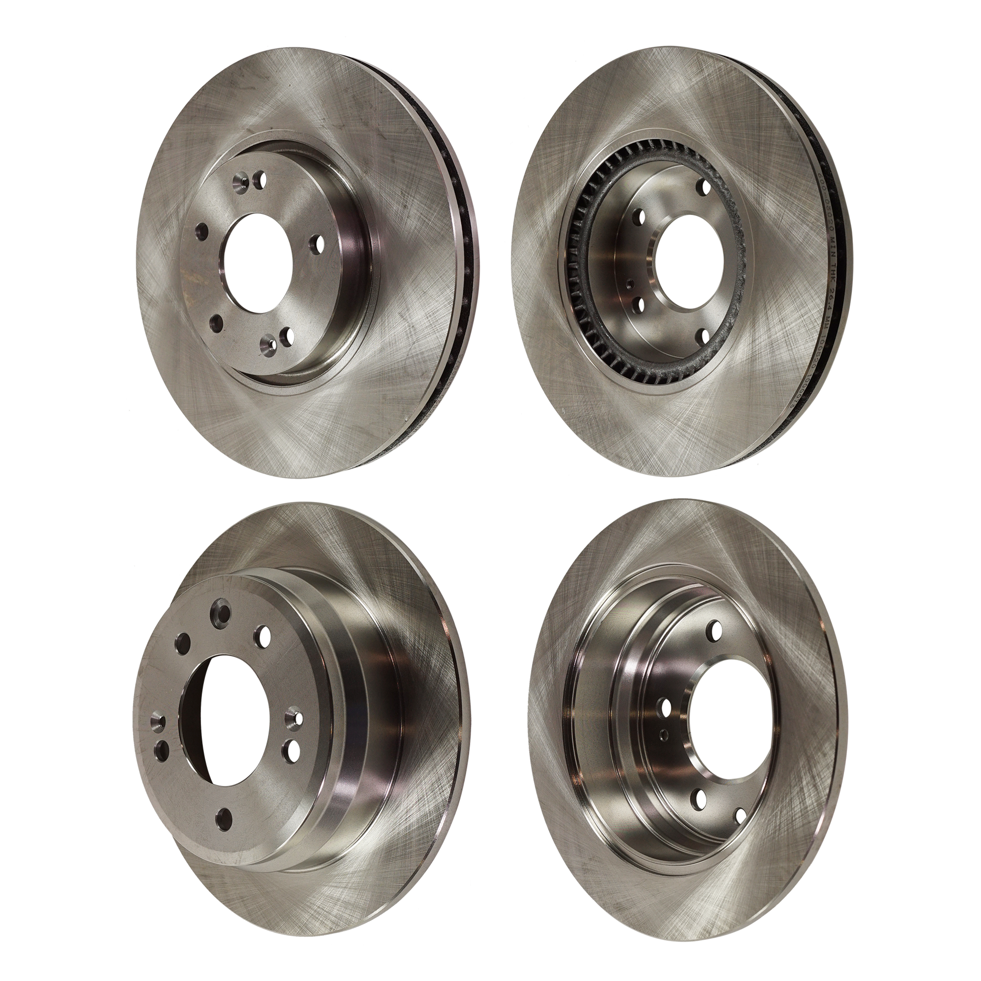 AM TUCSON 12-15 SPORTAGE 12-16 FRONT AND REAR BRAKE DISC 4 Wheel Set SKU SET STPK27110020-4 F OEM 584111H300 S584111H300-517123K