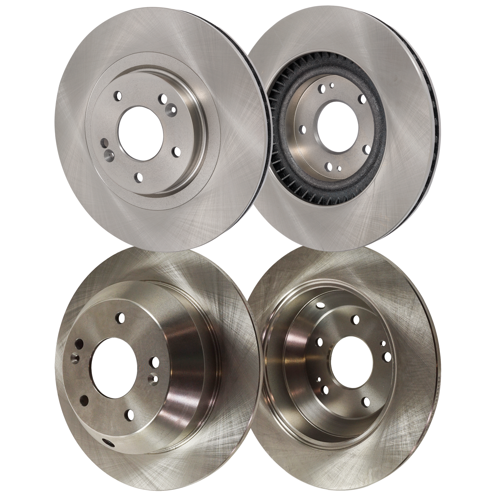 AM SORENTO 15-20 FRONT AND REAR BRAKE DISC 4 Wheel Set Plain Surface 5 Lugs SKU SET STPK27110032-4 OEM 44884-850430-60021030-981010R