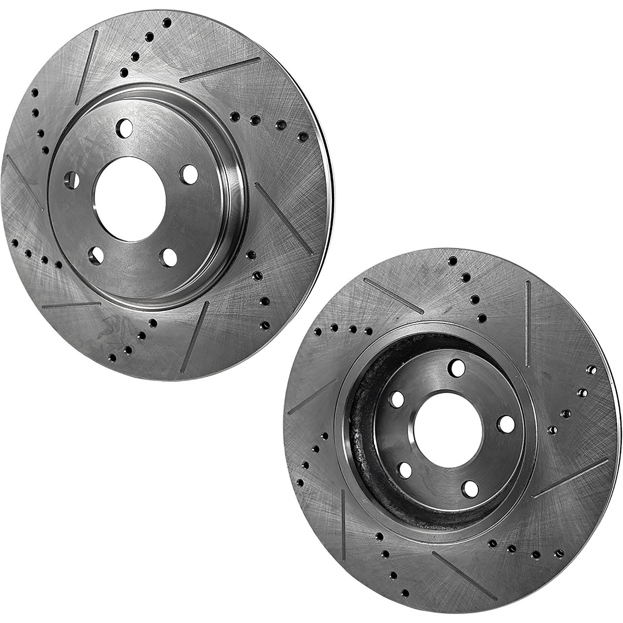 AM AVALON 08-12 CAMRY 07-11 REAR BRAKE DISC RH AND LH Cross drilled and Slotted SKU SET STPL27110006DRS2 OEM 31433-44581-60389-145712-08331