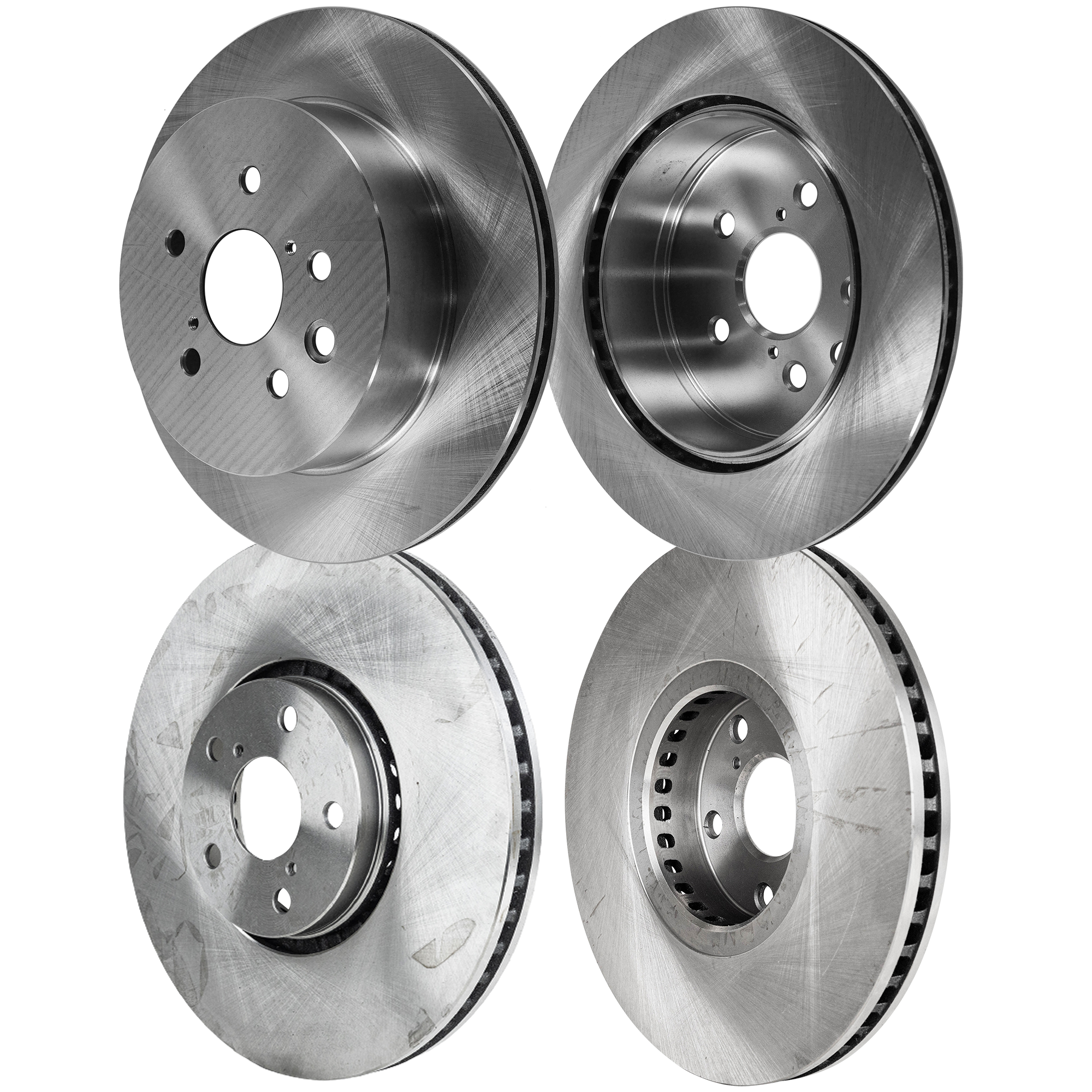 AM GS430-06-07 IS350-06-15 FRONT AND REAR BRAKE DISC 4 Wheel Set SKU SET STPL27110019-4 A OEM 4243130290-4351222260-43516220